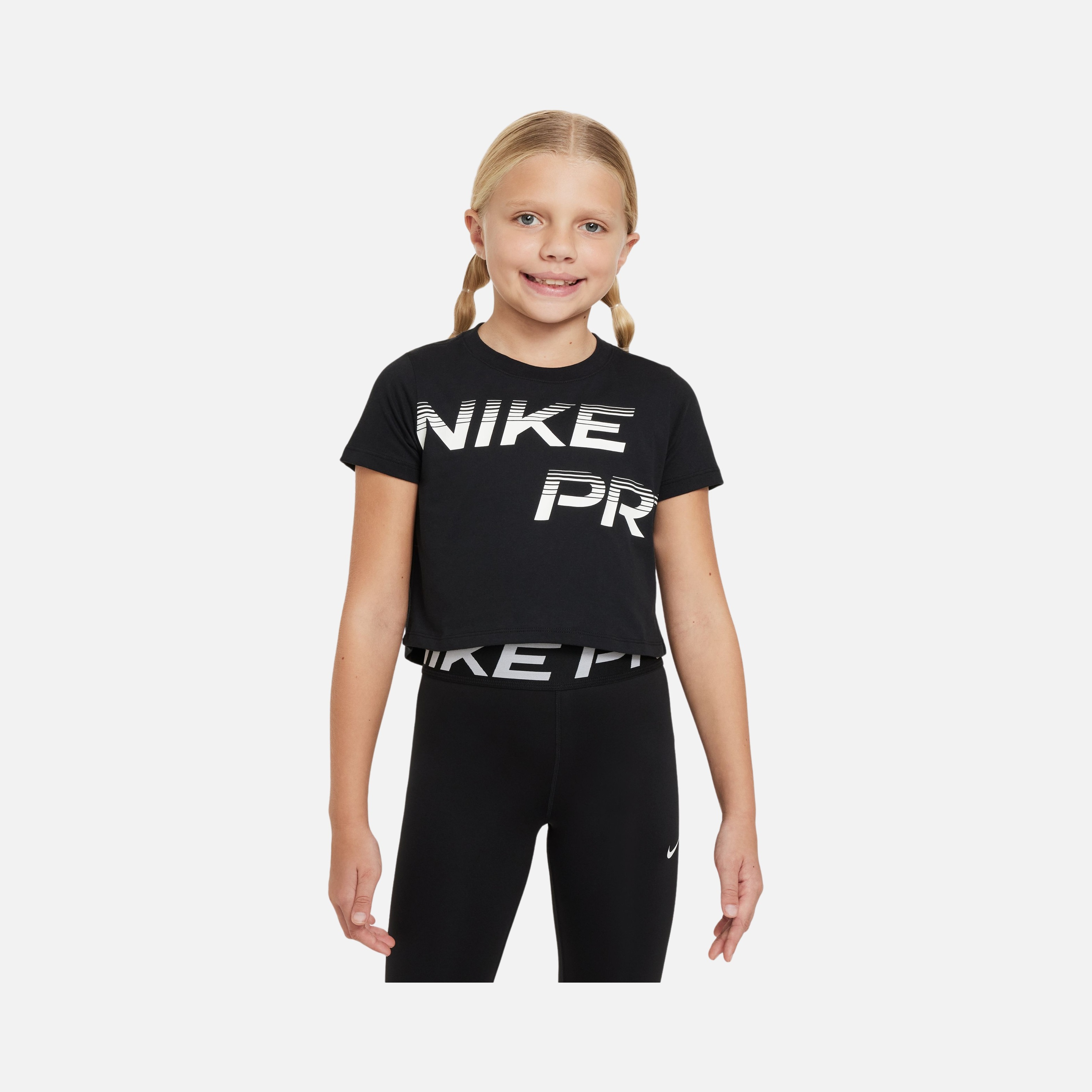 Nike Pro Dri-Fit Cropped SE+ Short-Sleeve Training (Girls') Çocuk Tişört