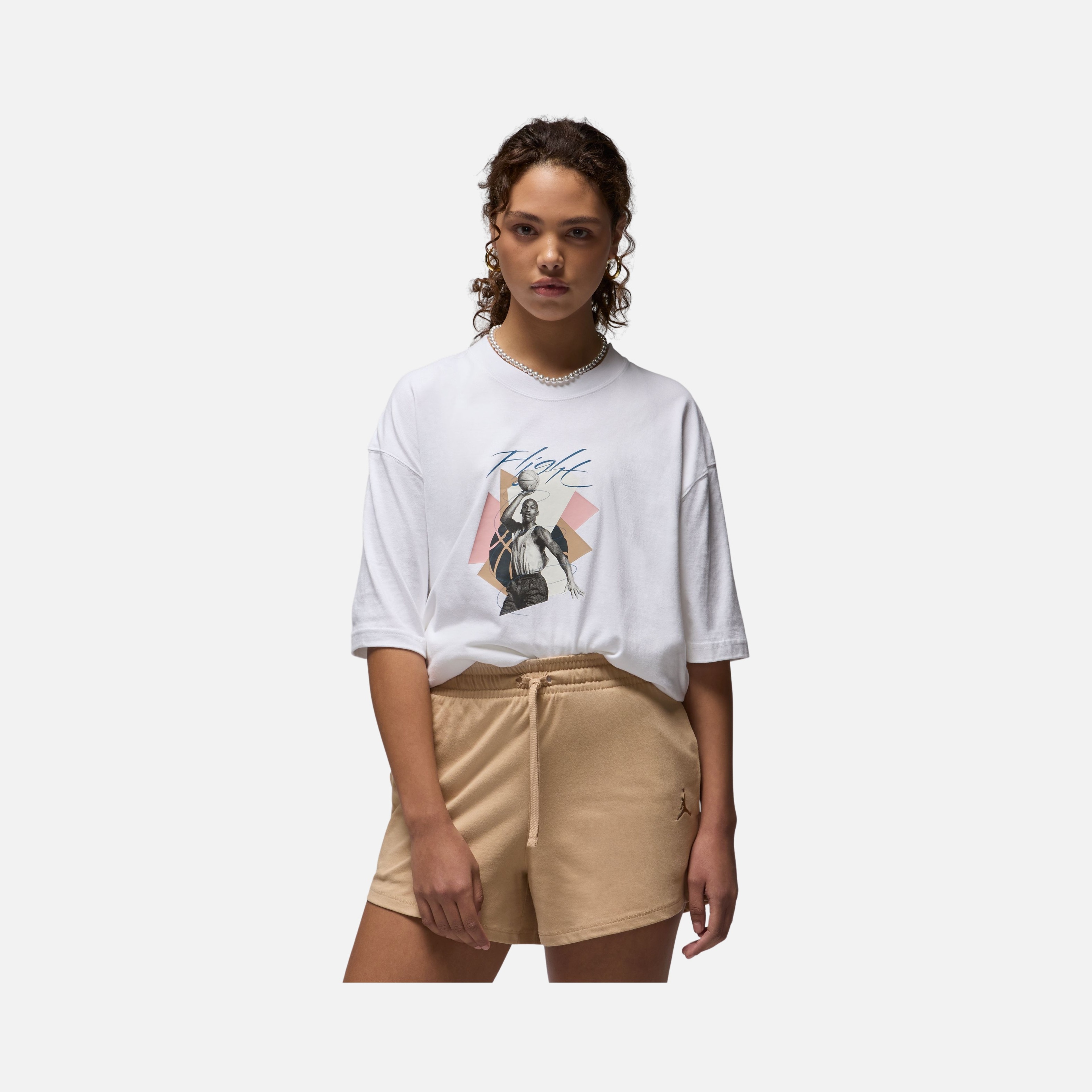 Nike Jordan Essentials Os 2 Graphic Oversized Short-Sleeve Kadın Tişört