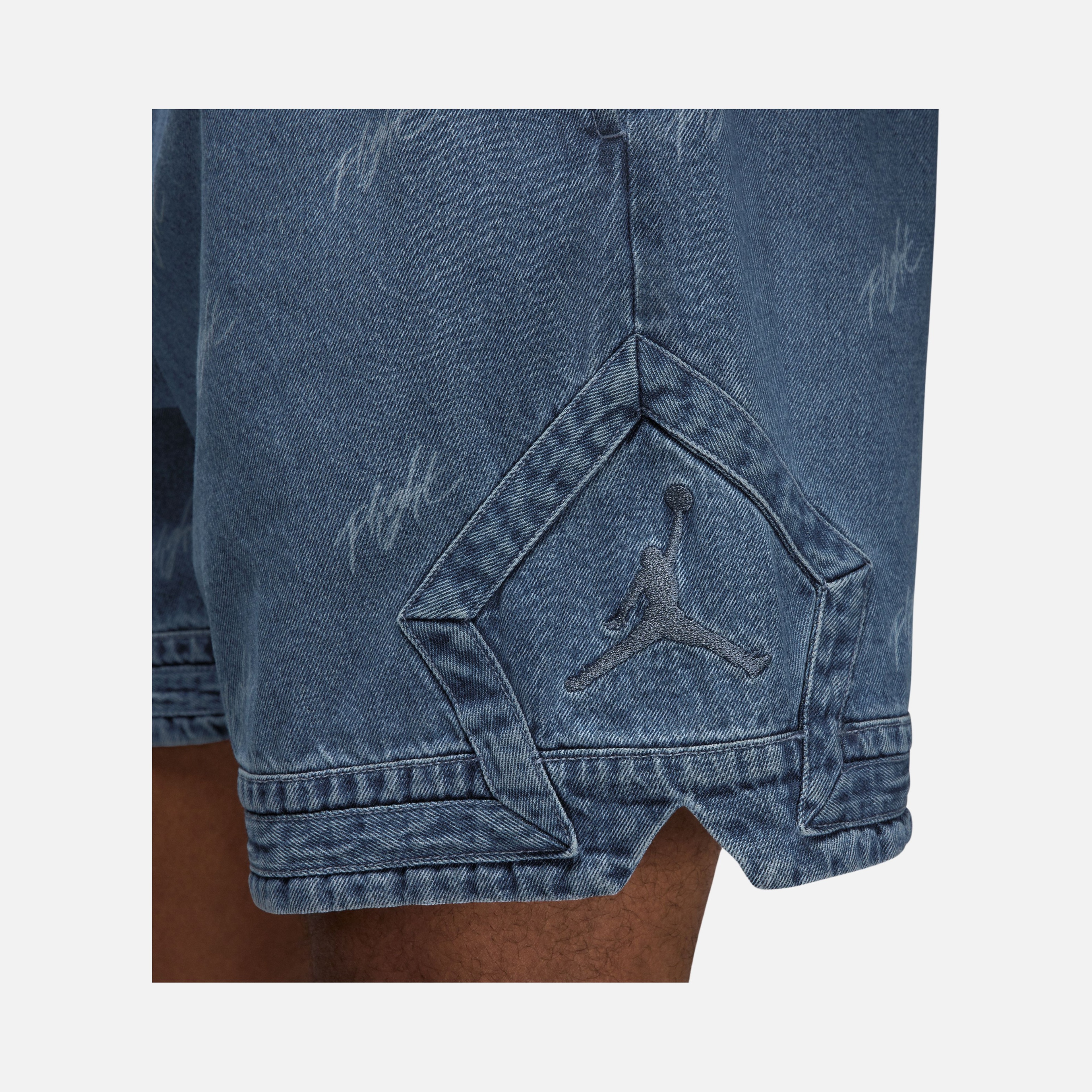Nike Jordan Flight Heritage Denim Allover Printed Erkek Şort