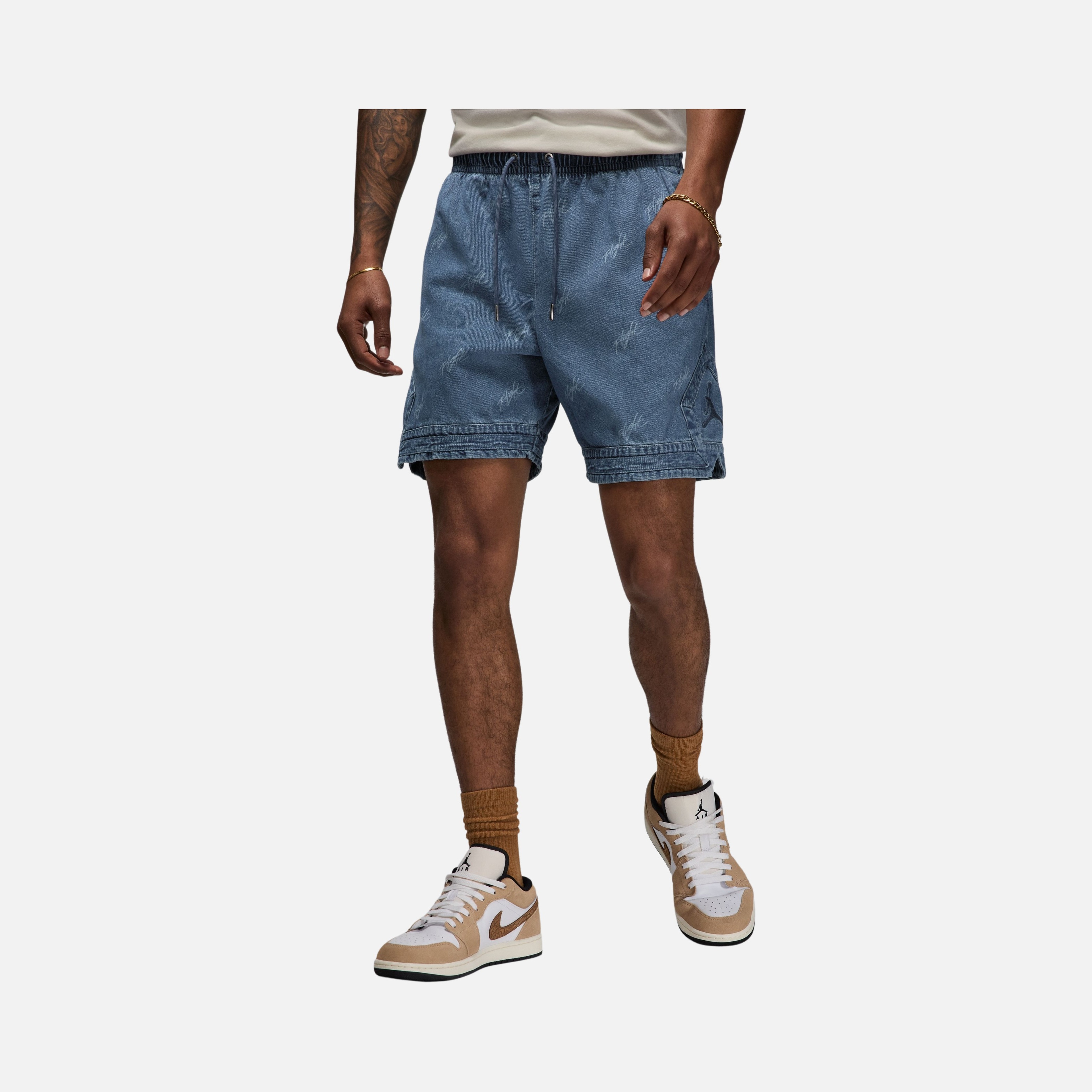 Nike Jordan Flight Heritage Denim Allover Printed Erkek Şort
