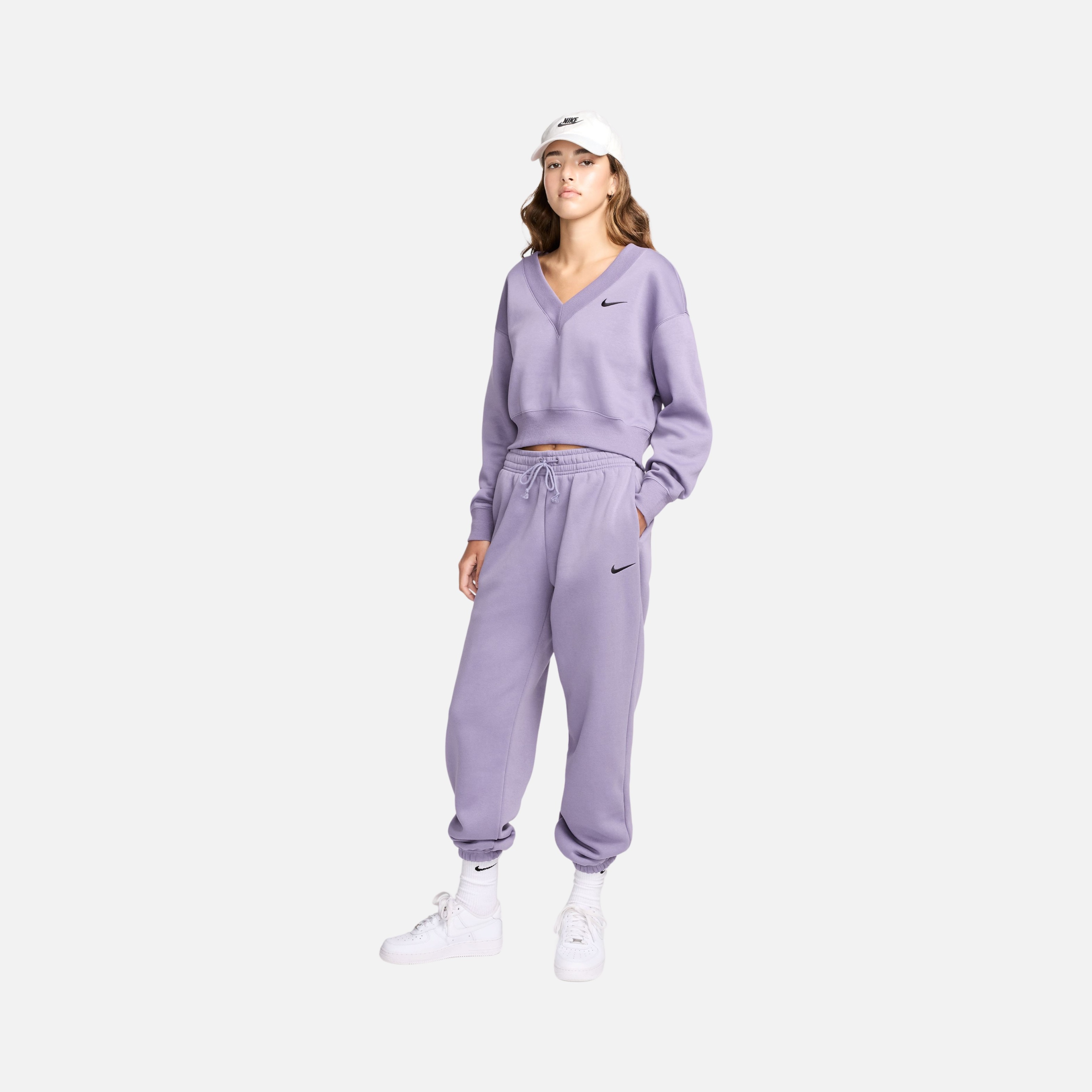 Nike Sportswear Phoenix Fleece Cropped V-Neck  Kadın Sweatshirt