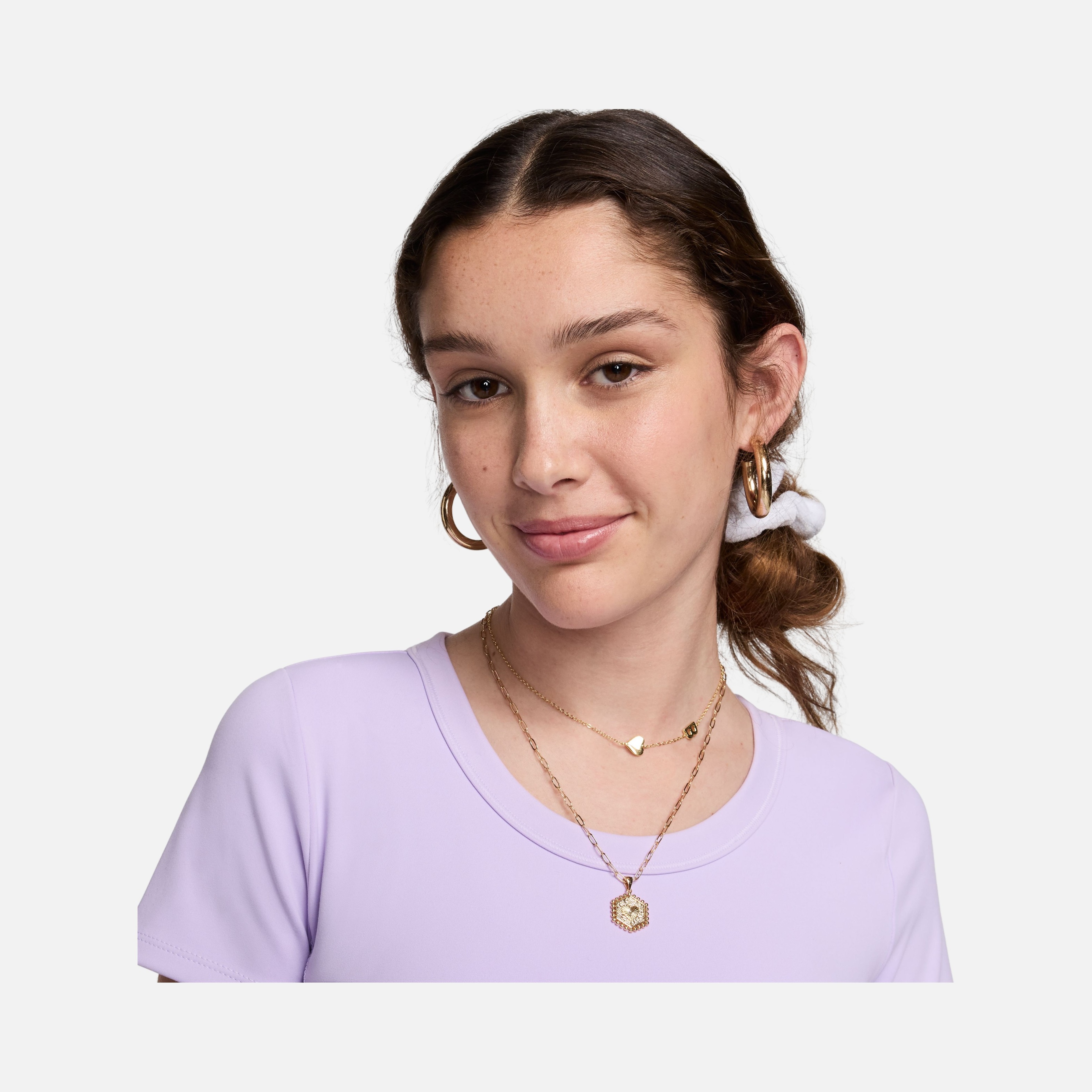 Nike One Fitted Dri-Fit Cropped Training Short-Sleeve Kadın Tişört