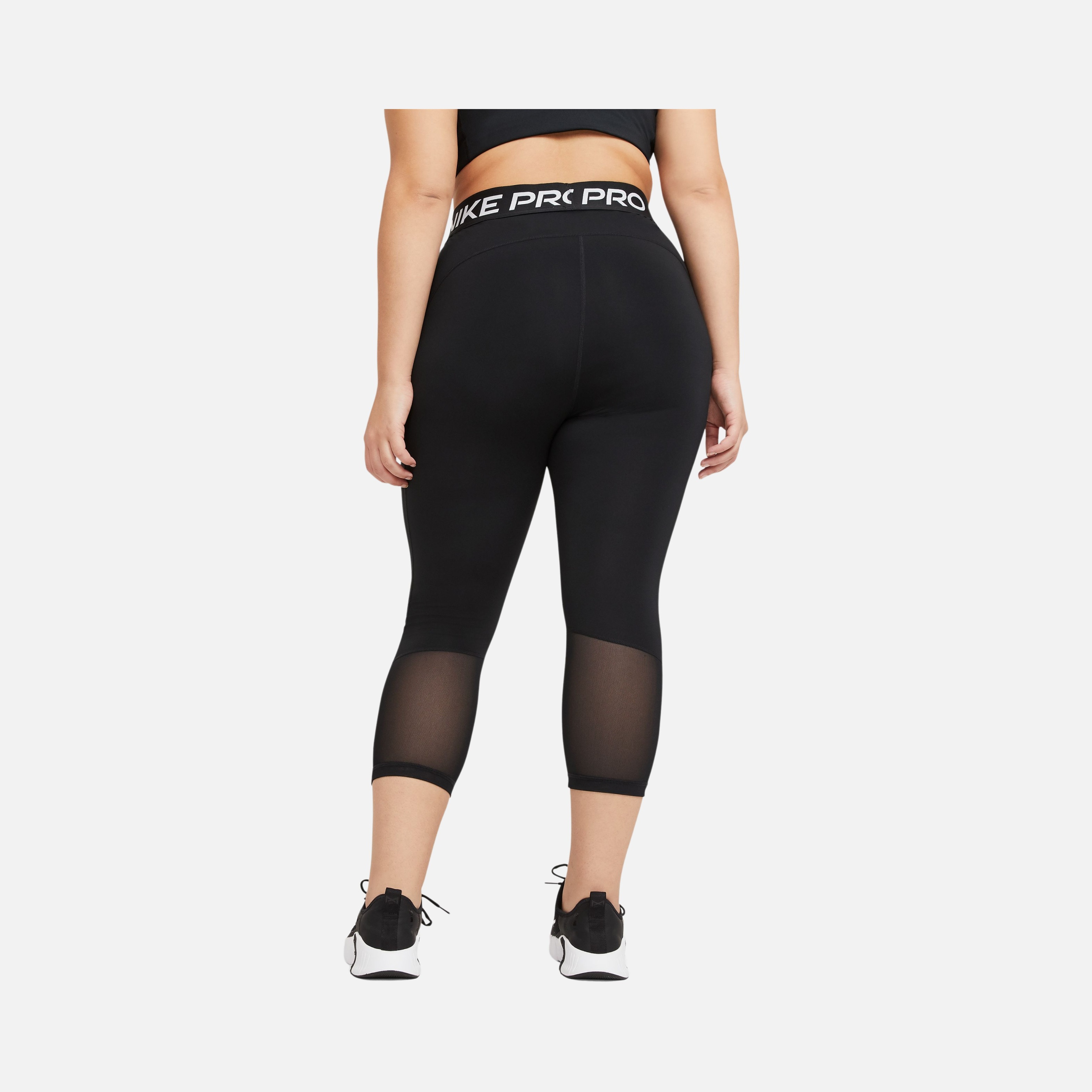 Nike Pro Mid-Rise Crop Leg Training (Plus Size) Kadın Tayt