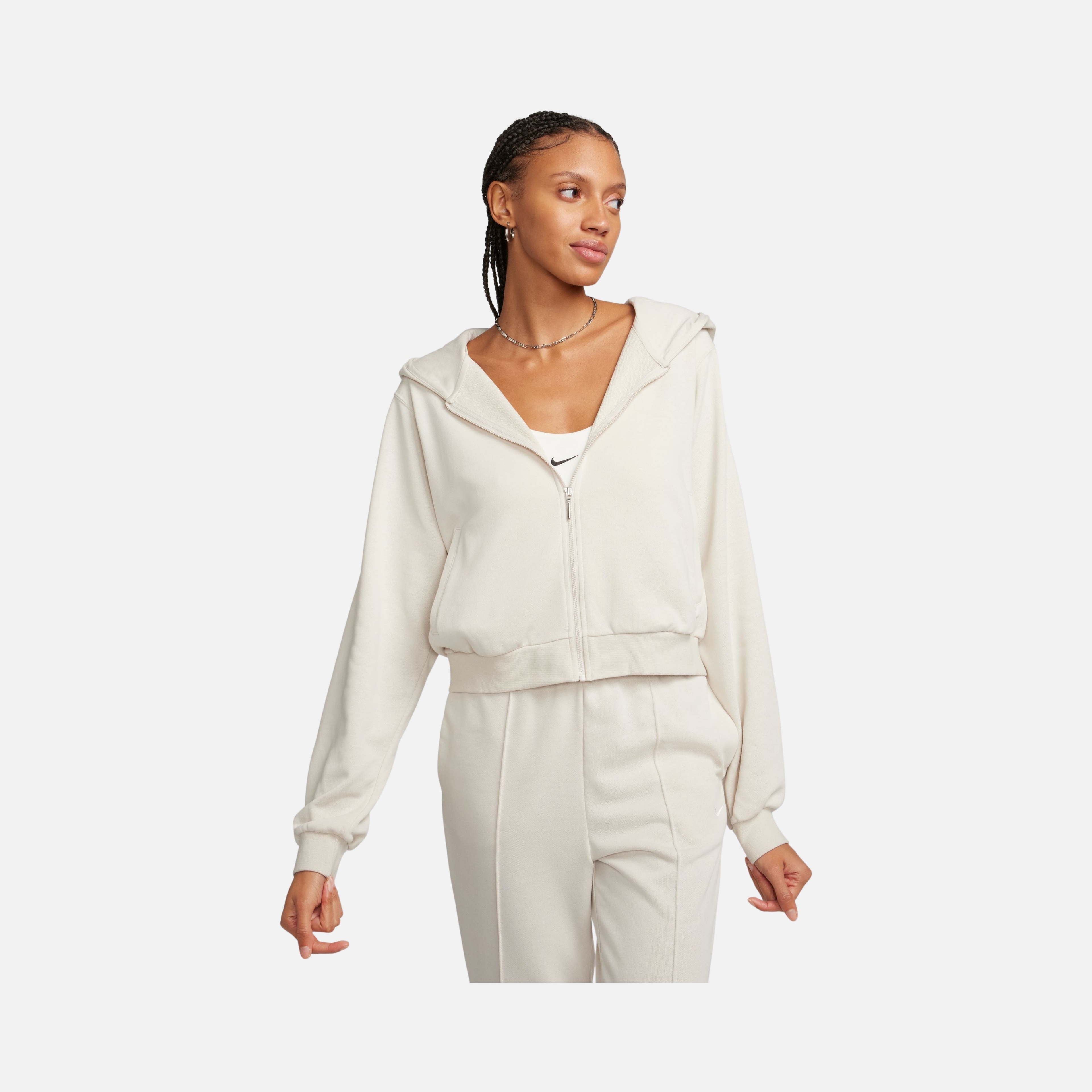 Nike Sportswear Phoenix Fleece Chill French Terry Loose Full-Zip Hoodie Kadın Sweatshirt