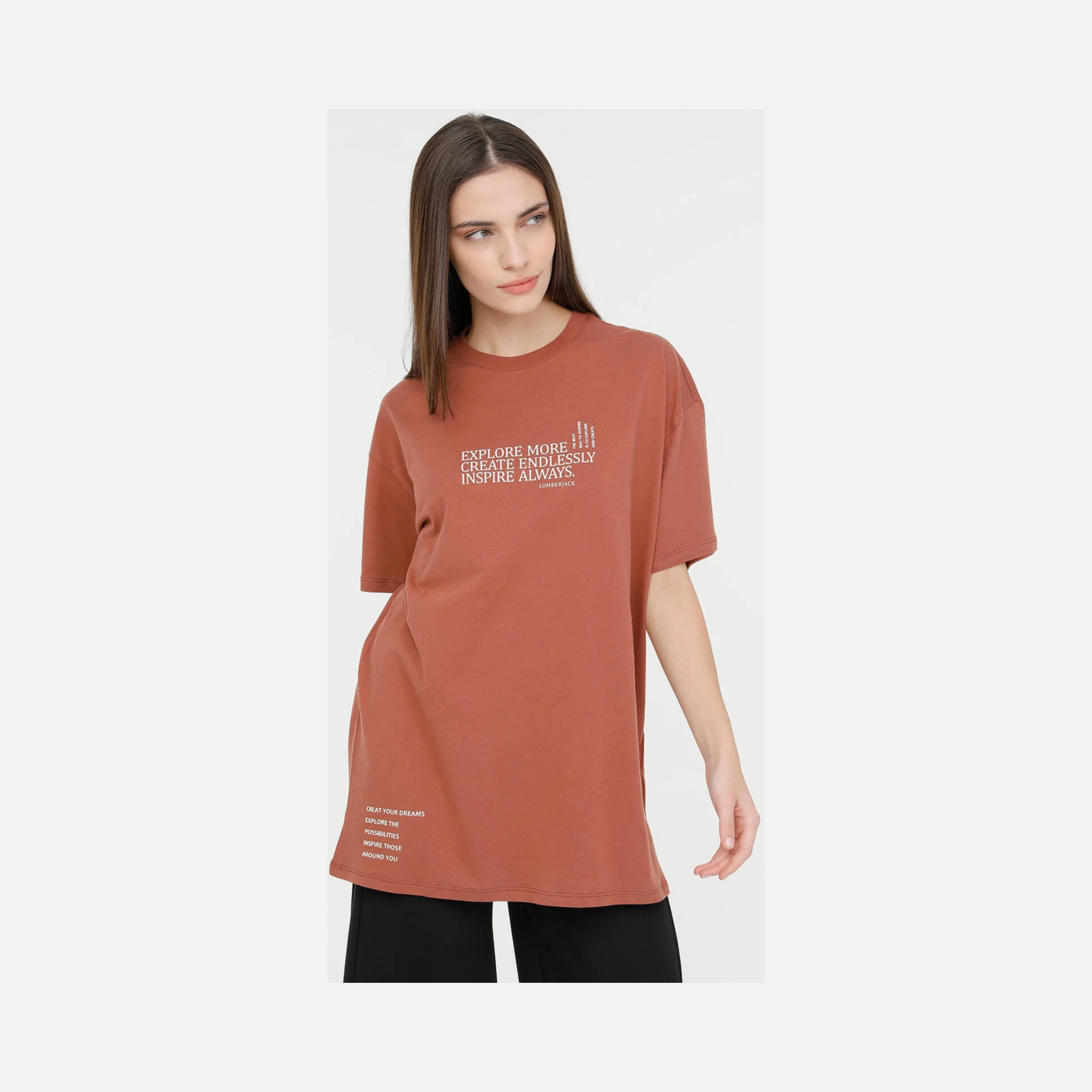 Lumberjack Sportswear Pisa 11 LYG40 Short-Sleeve Kadın Tişört