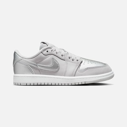 Nike Jordan 1 Retro Low OG ''Metallic Silver Leather Version'' (PS) Çocuk Spor Ayakkabı