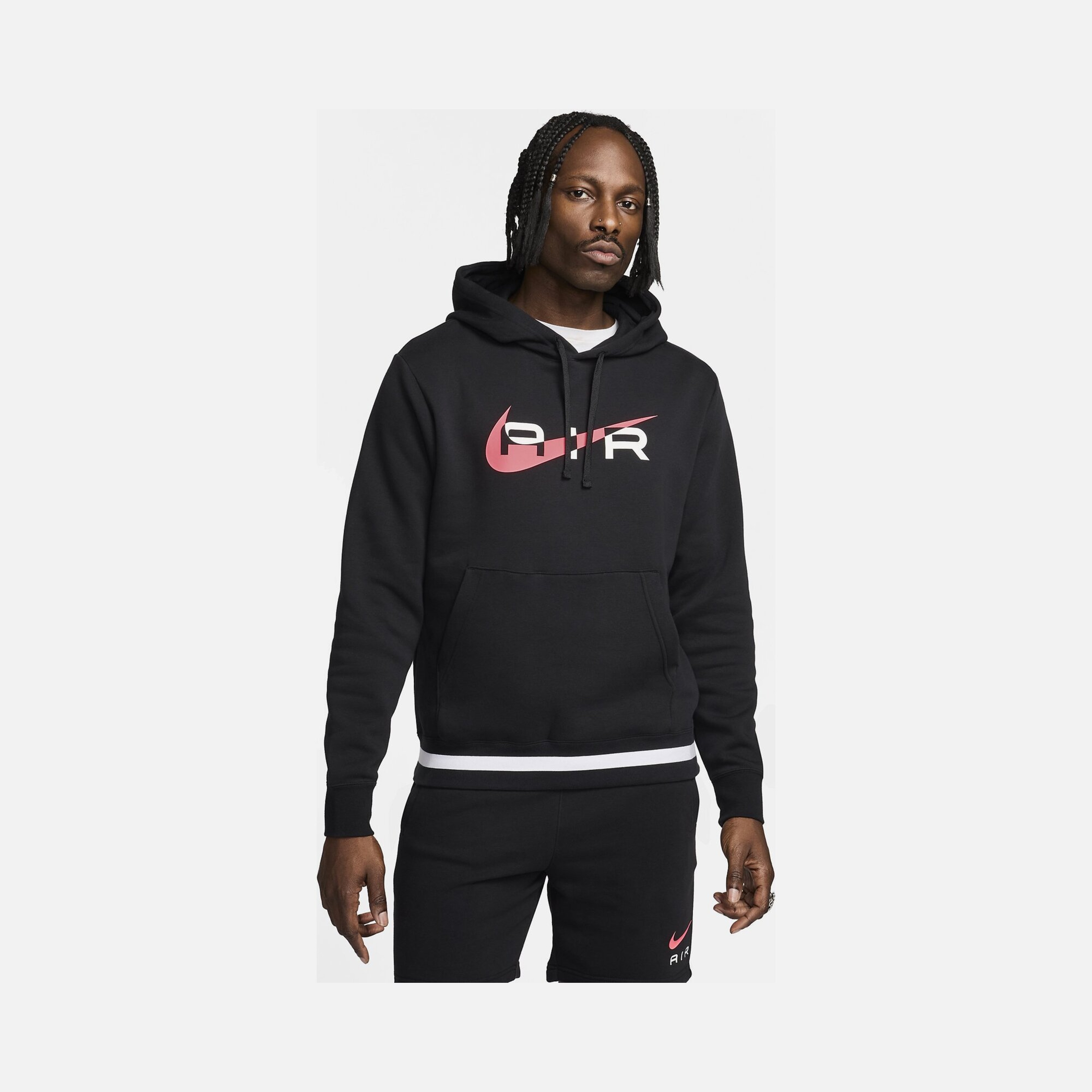Nike Sportswear Swoosh Air Graphic Pullover Hoodie Erkek Sweatshirt