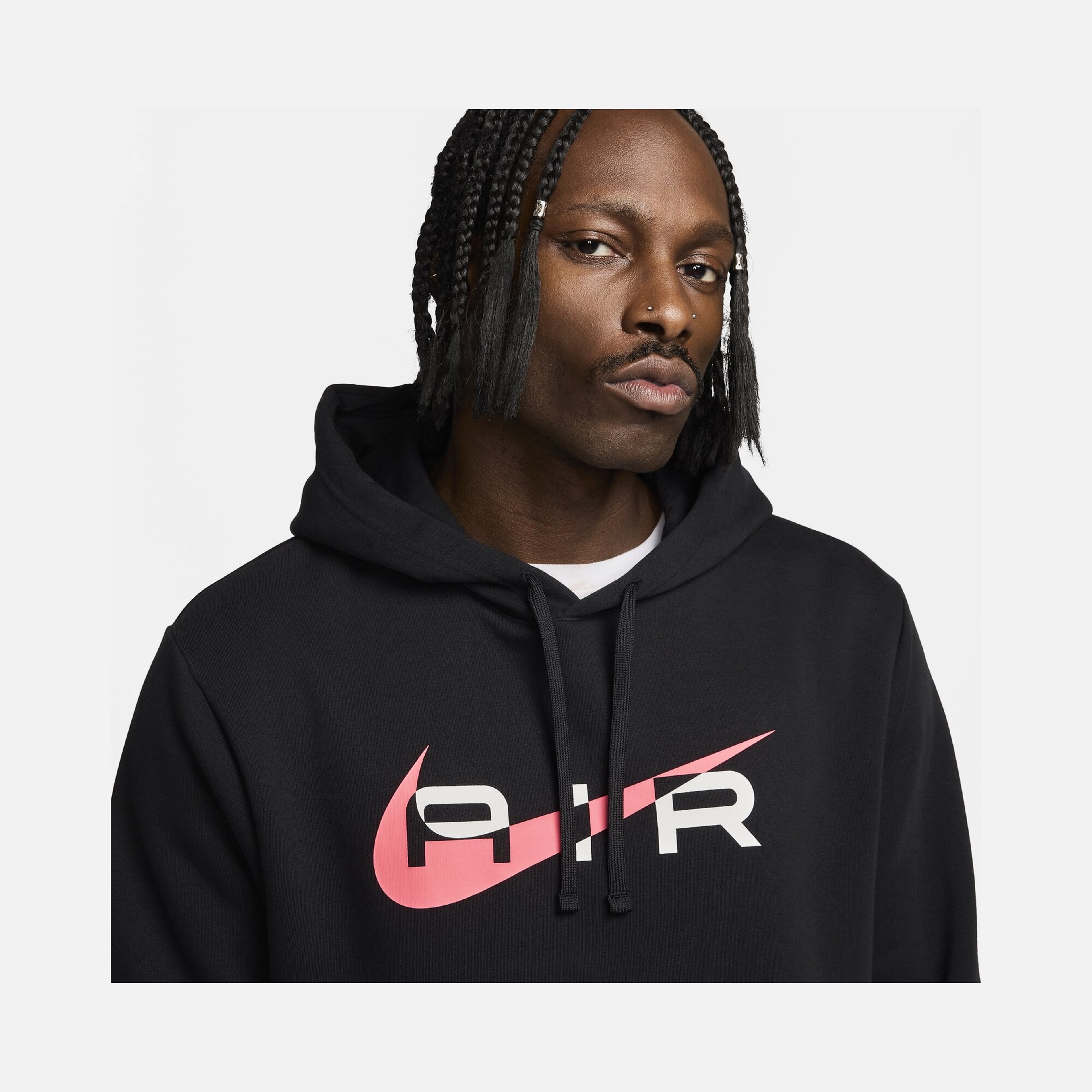 Nike Sportswear Swoosh Air Graphic Pullover Hoodie Erkek Sweatshirt