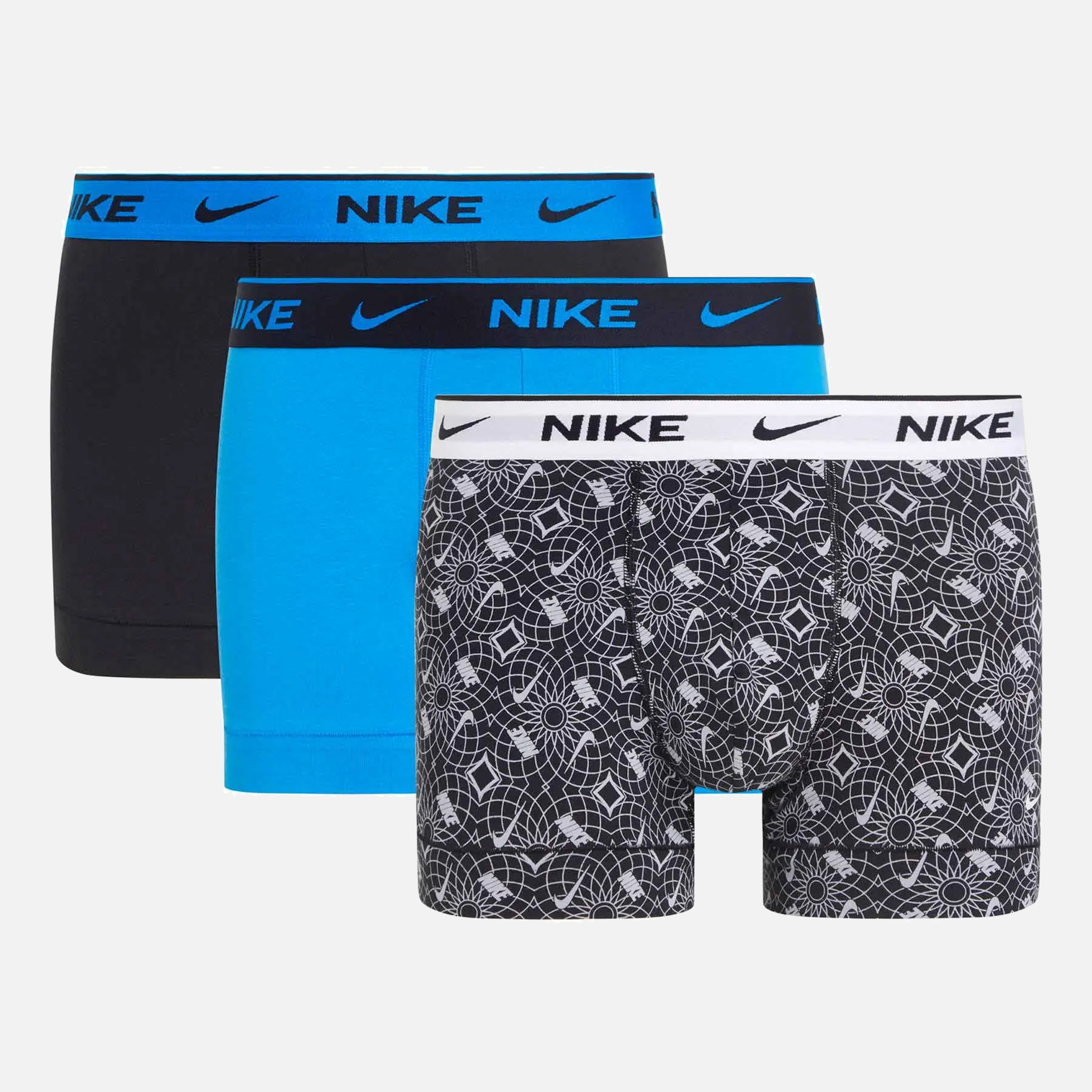 Nike Everday Cotton Stretch Dri-Fit Avec Technology ''Special Printing Details'' 3 Pieces Erkek Boxer