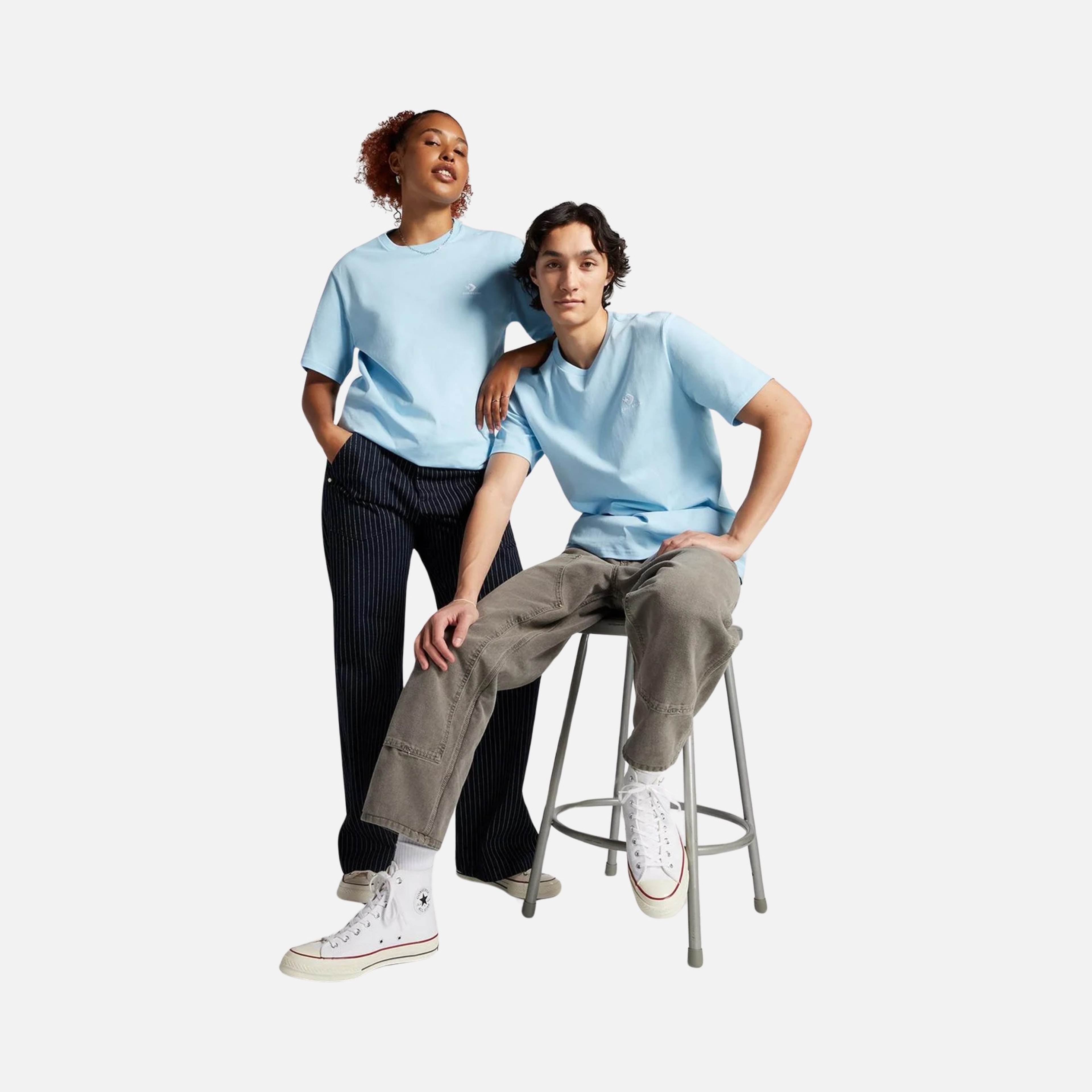 Converse Go To Embroidered Star Chevron Standard Fit Short-Sleeve Unisex Tişört