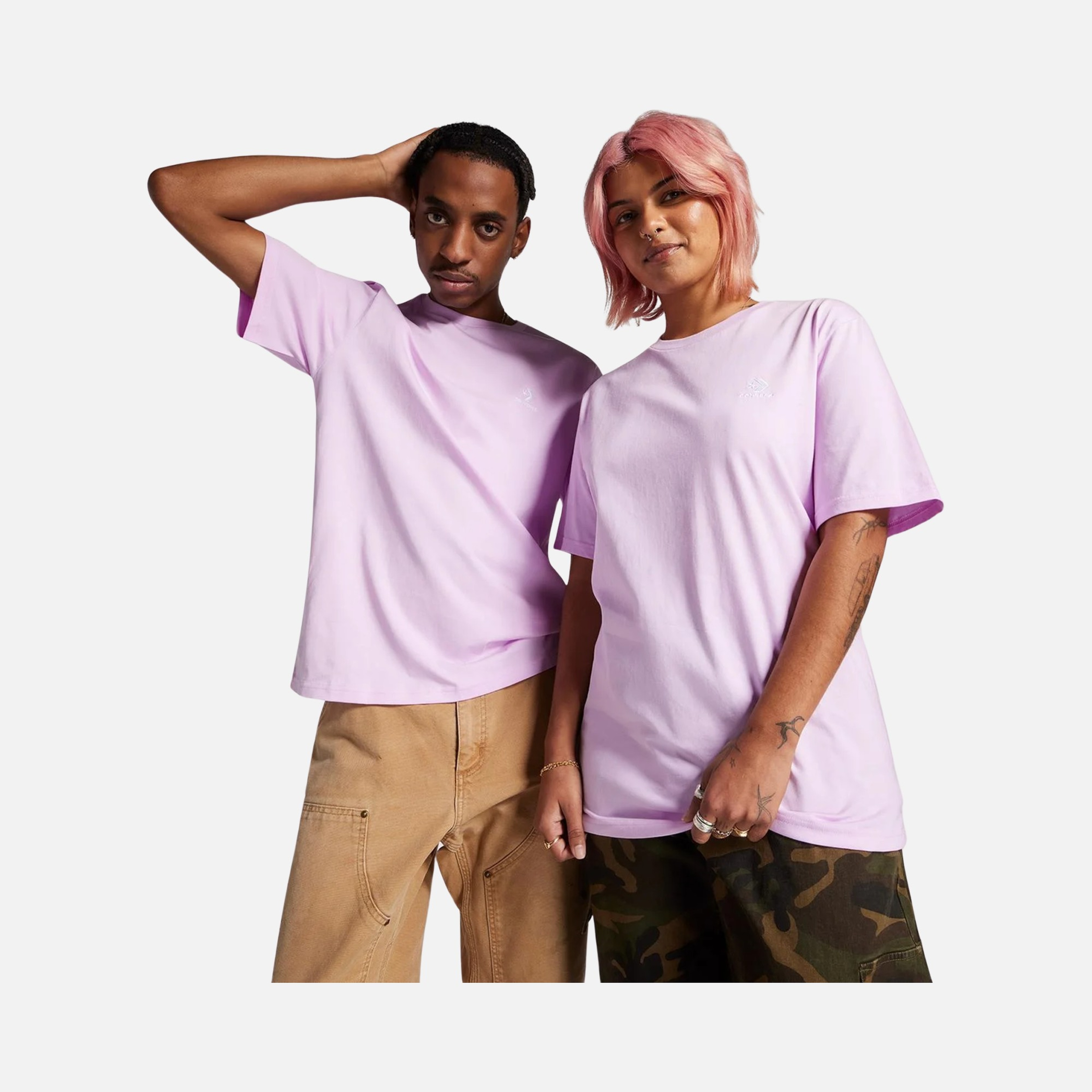 Converse Go To Embroidered Star Chevron Standard Fit Short-Sleeve Unisex Tişört