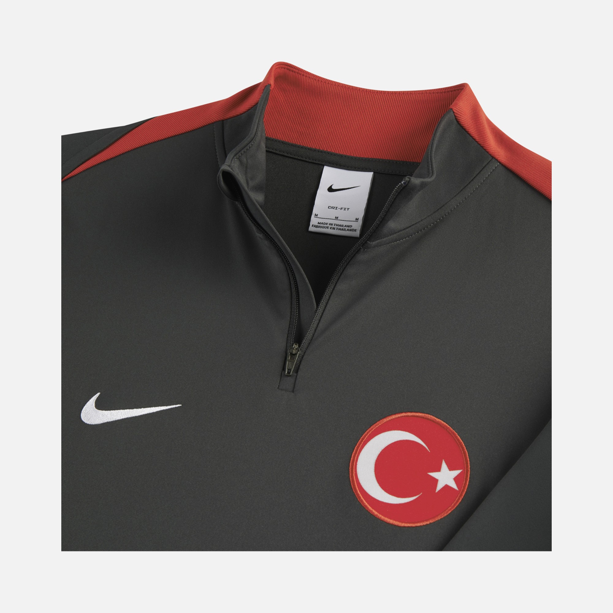 Nike Türkiye Dri-Fit Academy Drill Football Half-Zip Long- Sleeve