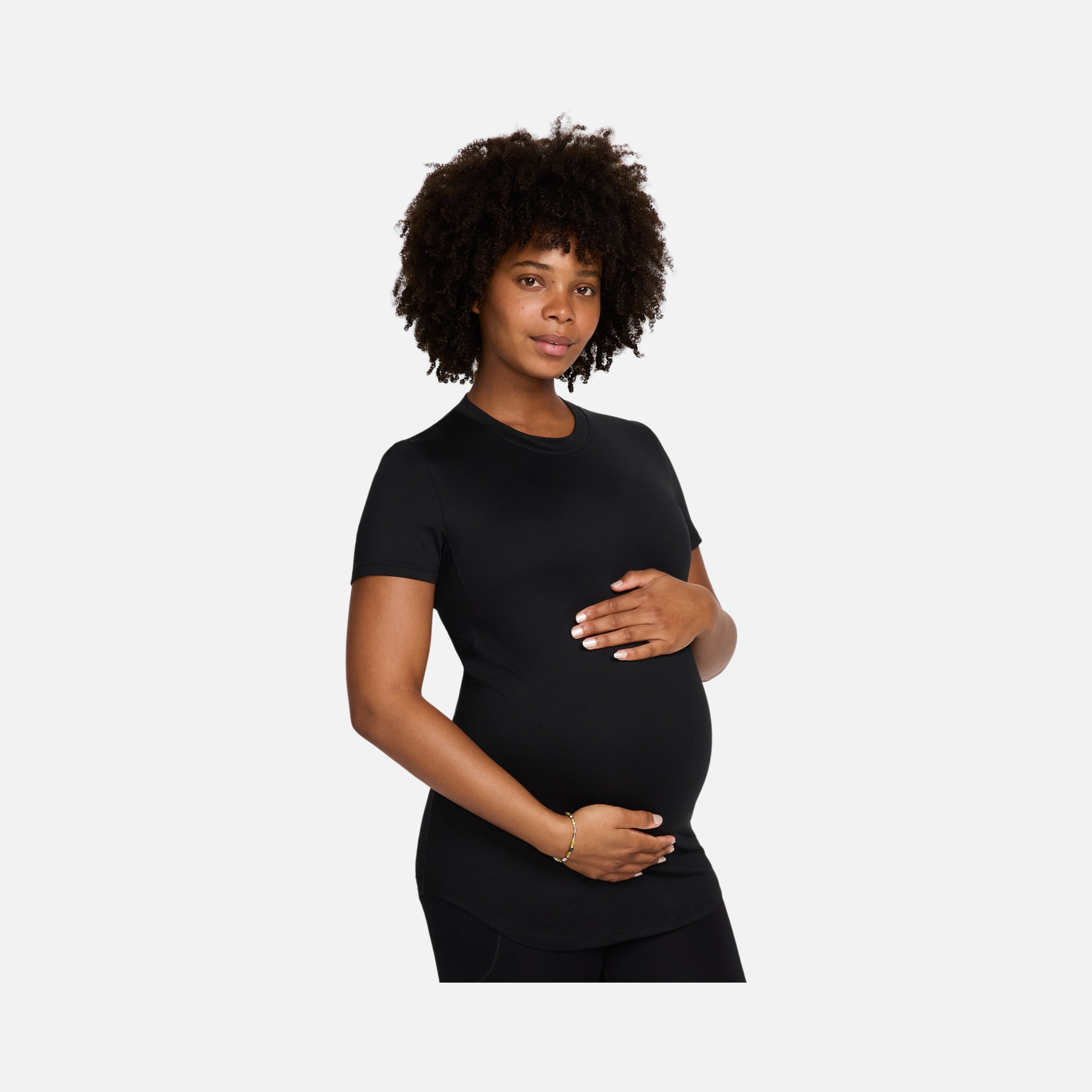 Nike One Dri-Fit Slim-Fit Training Short-Sleeve (Maternity) Kadın Tişört