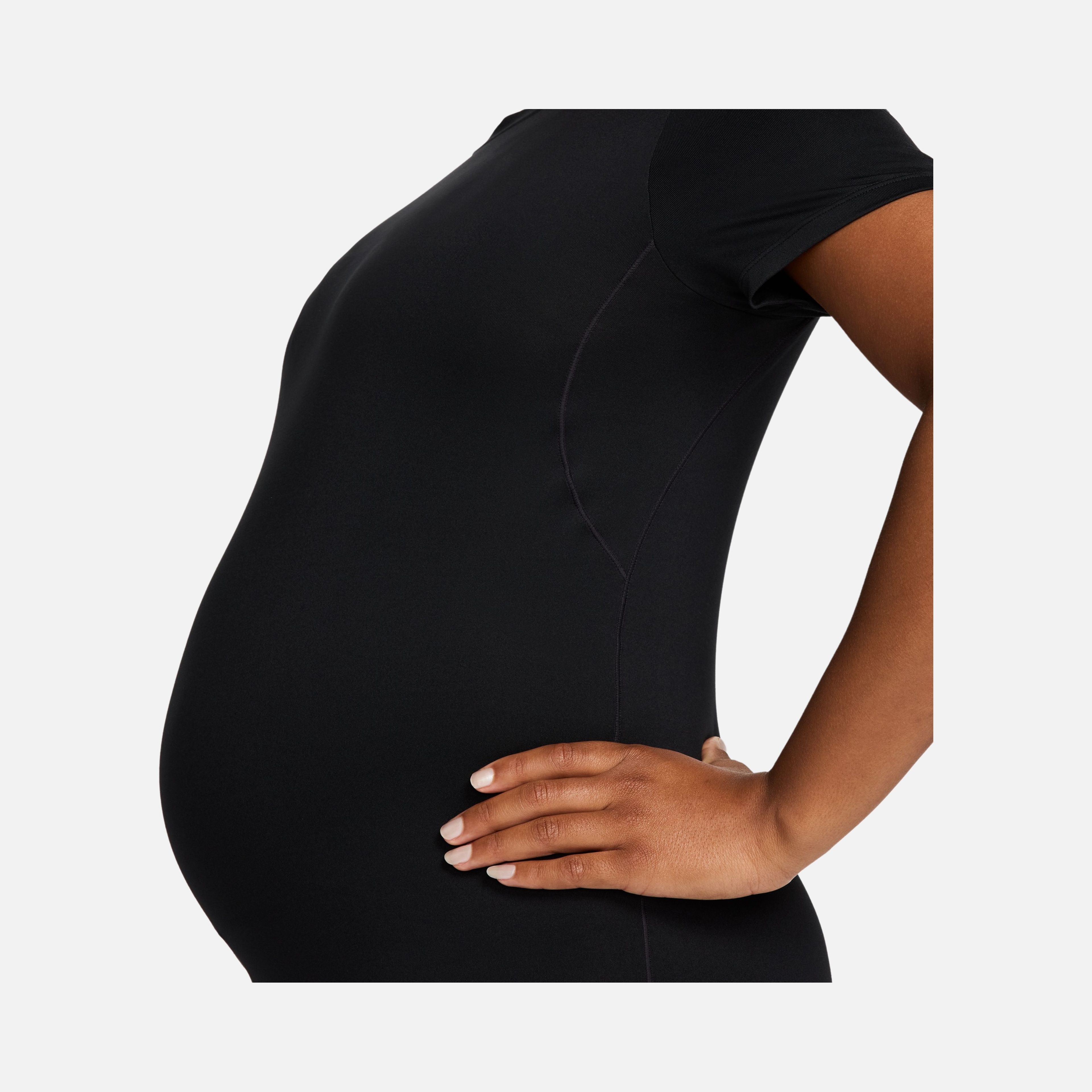 Nike One Dri-Fit Slim-Fit Training Short-Sleeve (Maternity) Kadın Tişört