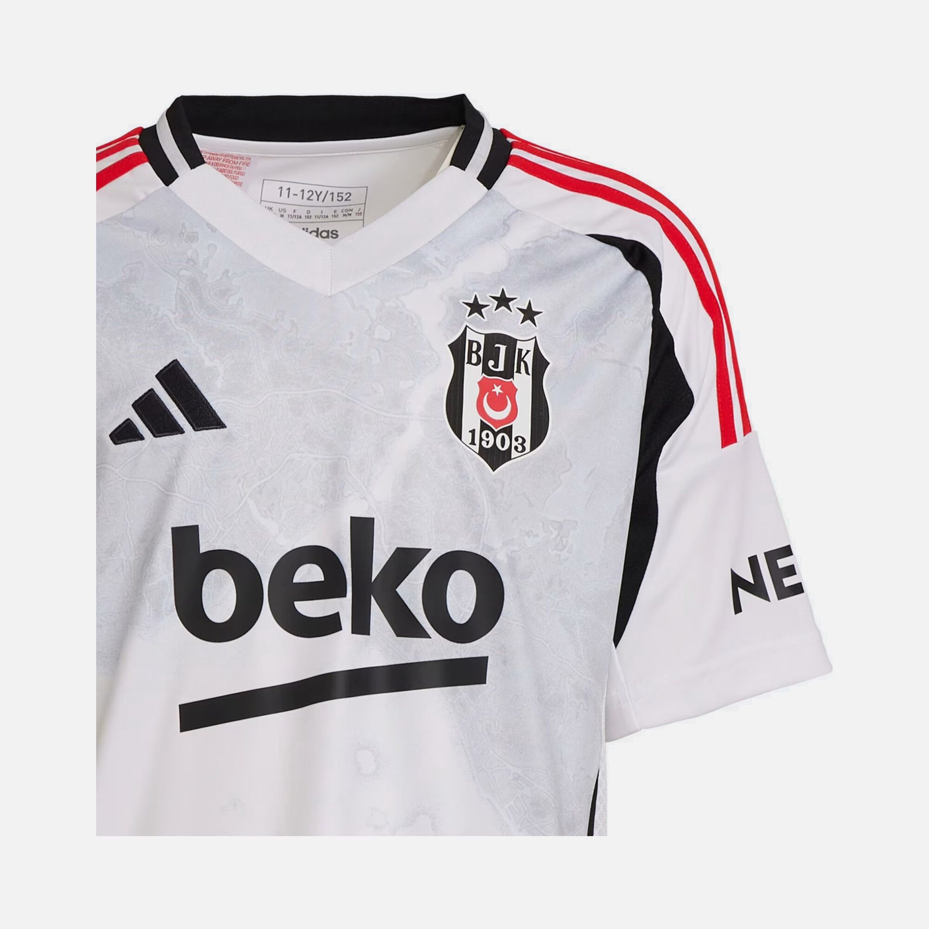 adidas Beşiktaş 2024-2025 Stadium İç Saha Çocuk Forma