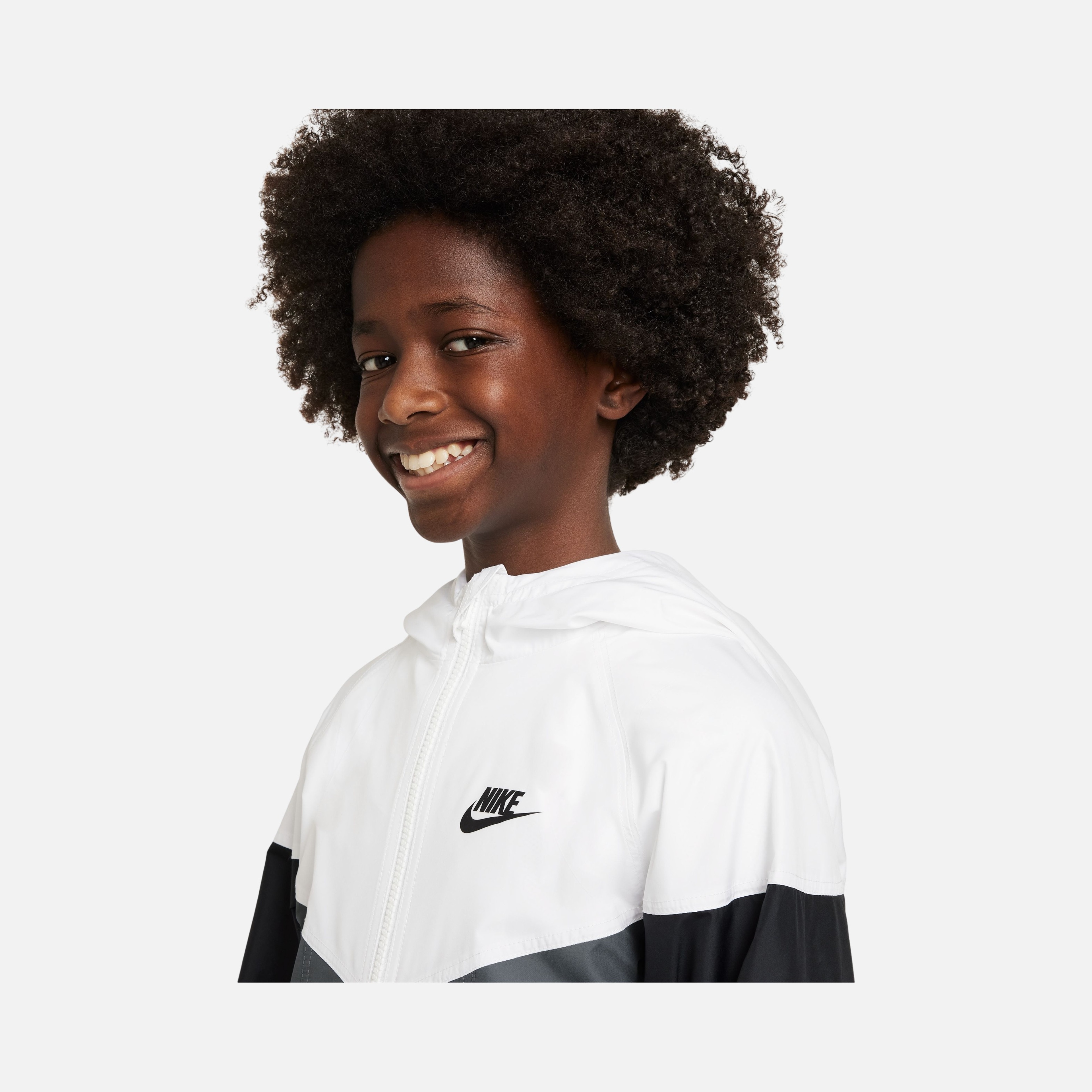 Nike Sportswear Windrunner Repel Mesh Lined Full-Zip Hoodie Çocuk Ceket