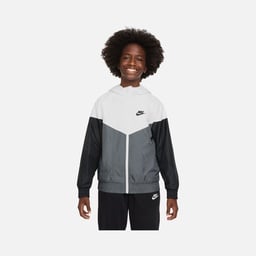 Nike Sportswear Windrunner Repel Mesh Lined Full-Zip Hoodie Çocuk Ceket