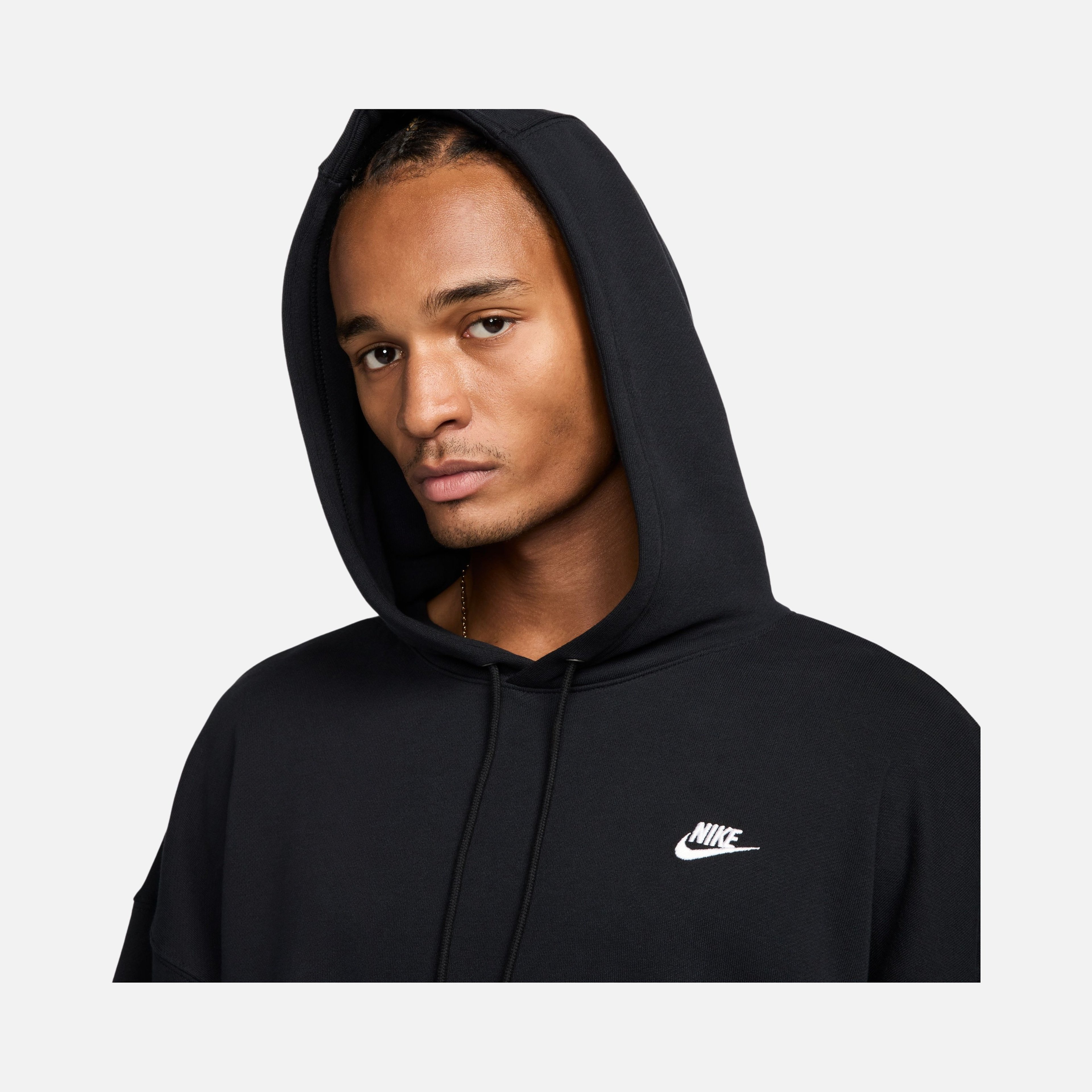 Nike Club+ Fleece Oversized French Terry Full-Zip Hoodie Erkek Sweatshirt