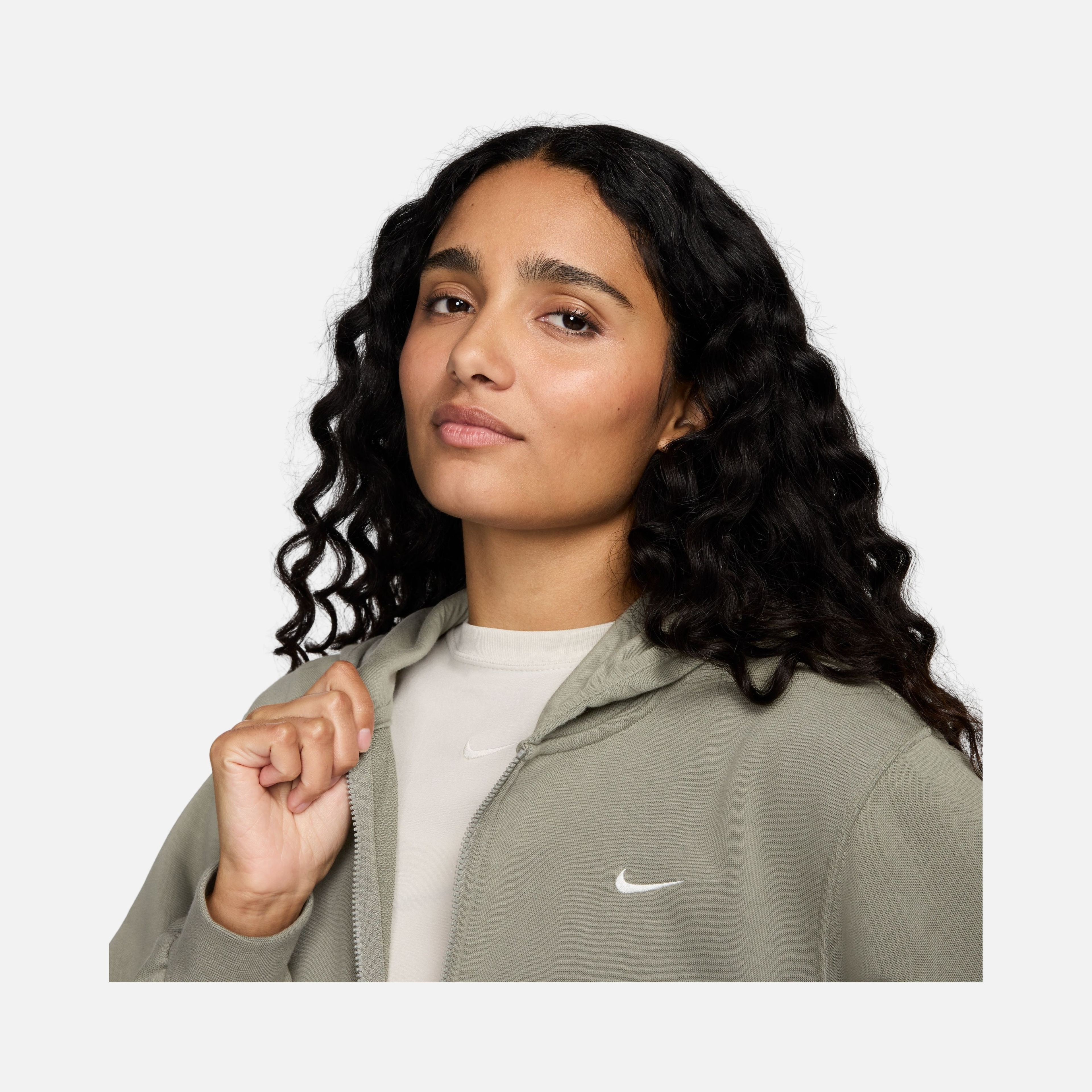 Nike Sportswear Phoenix Fleece Chill French Terry Loose Full-Zip Hoodie Kadın Sweatshirt