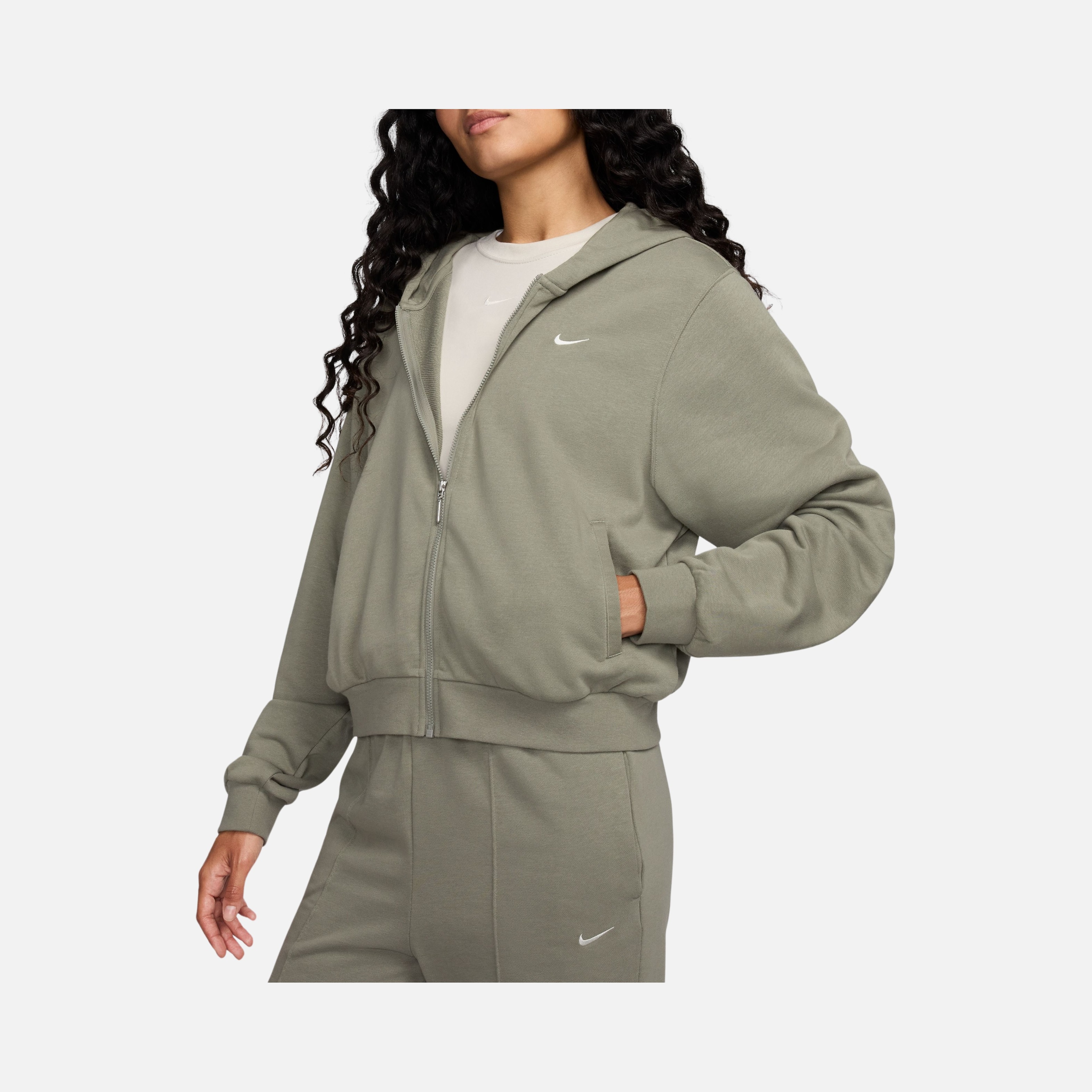 Nike Sportswear Phoenix Fleece Chill French Terry Loose Full-Zip Hoodie Kadın Sweatshirt