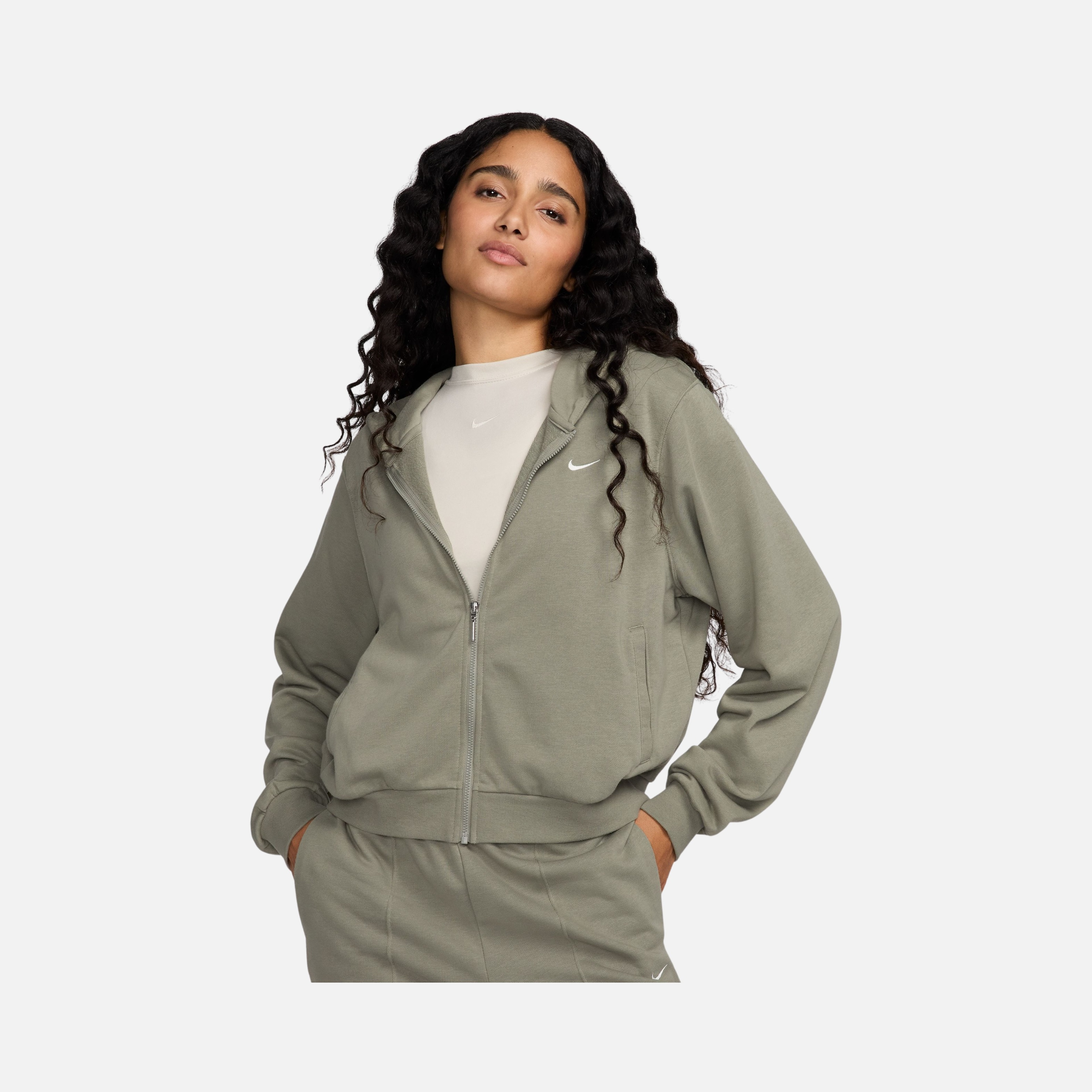 Nike Sportswear Phoenix Fleece Chill French Terry Loose Full-Zip Hoodie Kadın Sweatshirt