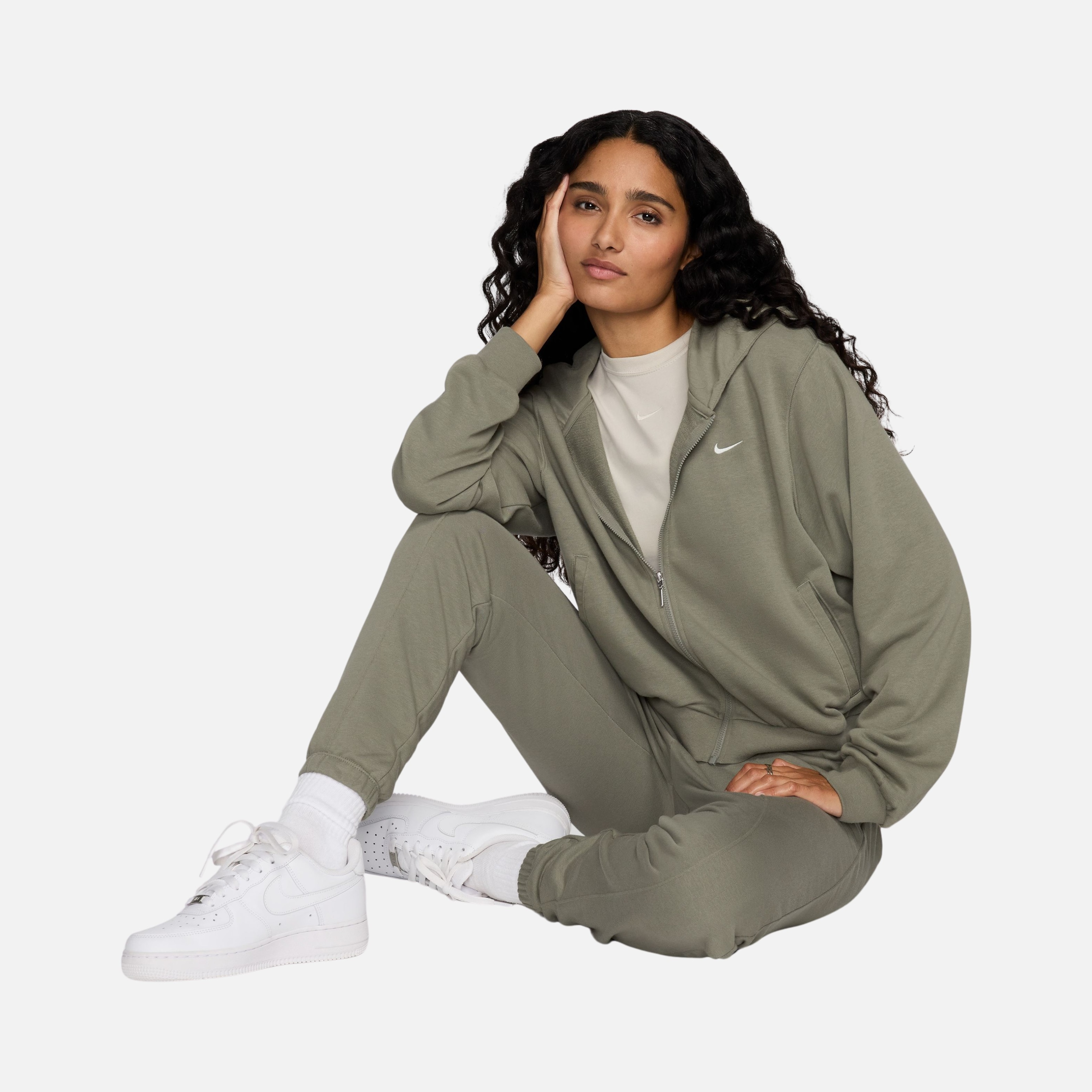 Nike Sportswear Phoenix Fleece Chill French Terry Loose Full-Zip Hoodie Kadın Sweatshirt