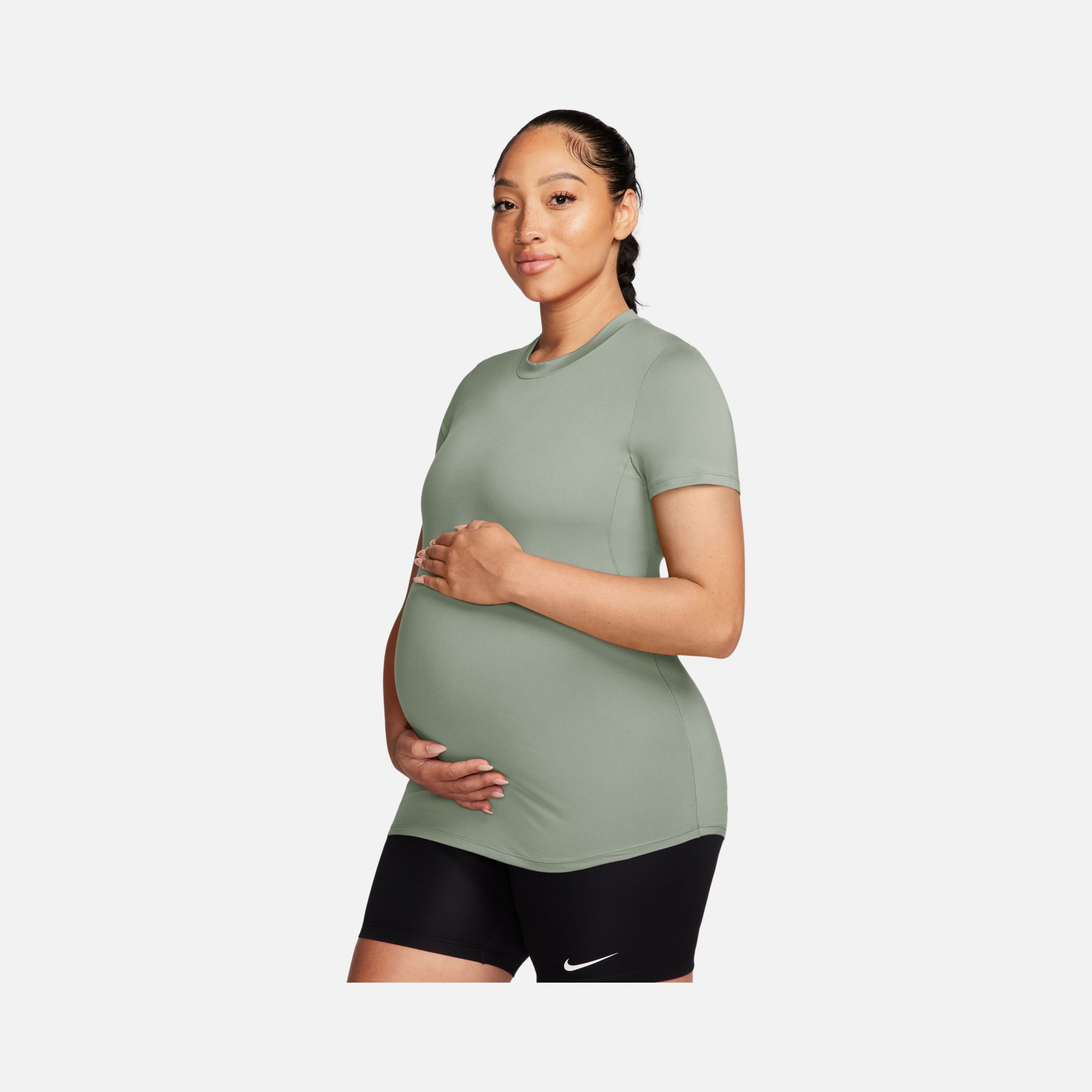 Nike One Dri-Fit Slim-Fit Training Short-Sleeve (Maternity) Kadın Tişört