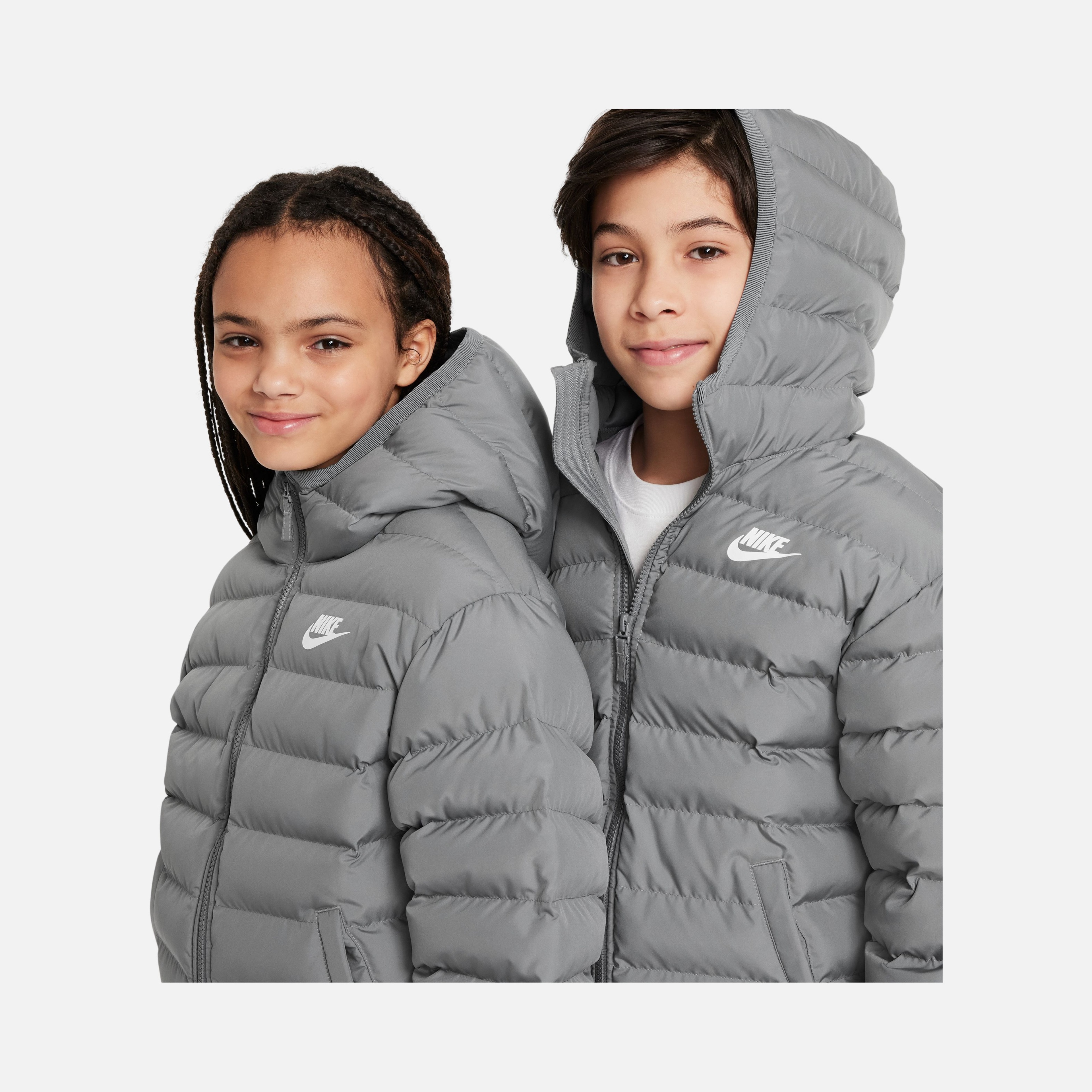 Nike Sportswear Heavyweight Synthetic-Fill EasyOn Therma-Fit Repel Loose Full-Zip Hoodie Çocuk Mont