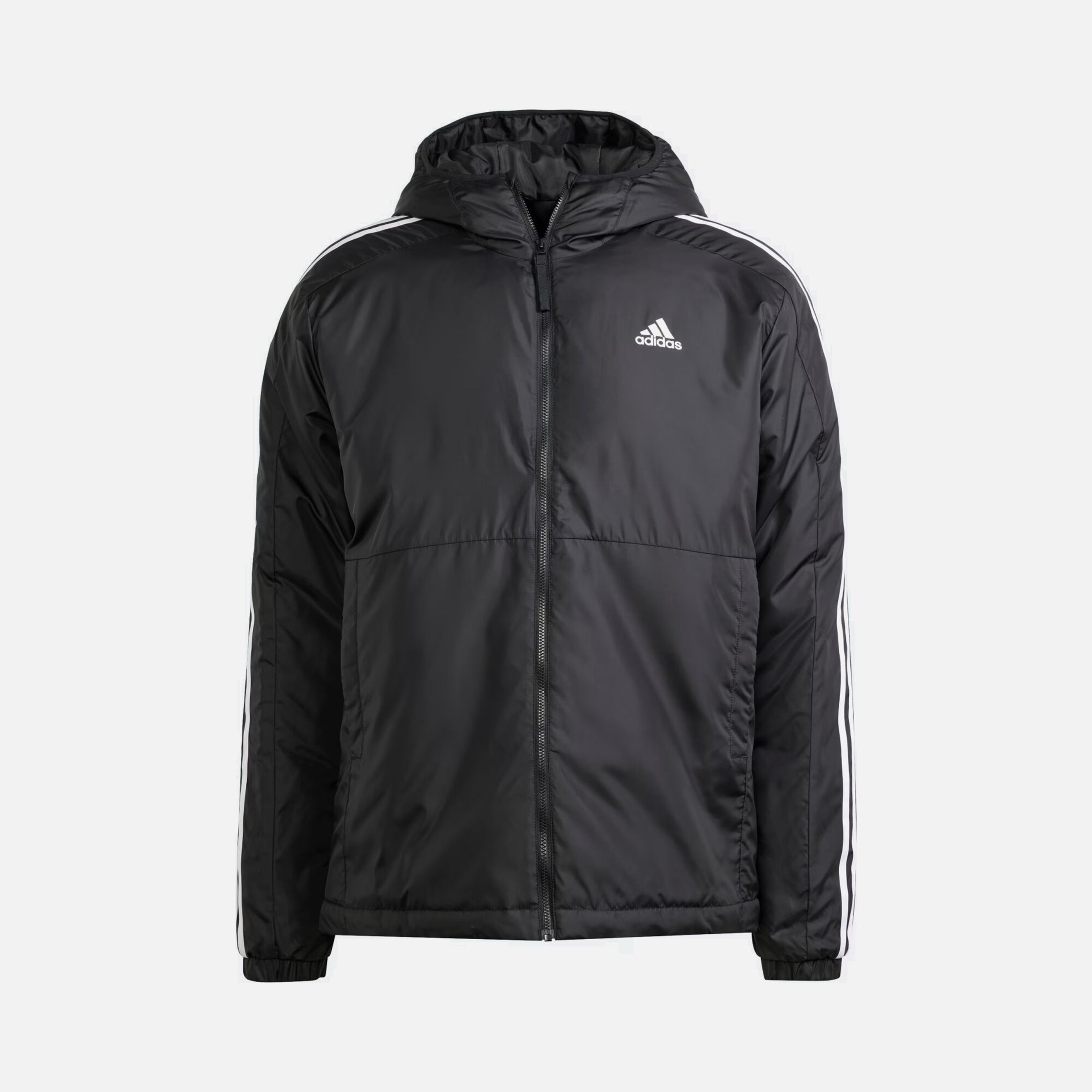 adidas Essentials 3-Stripes Insulated Full-Zip Hoodie Erkek Mont