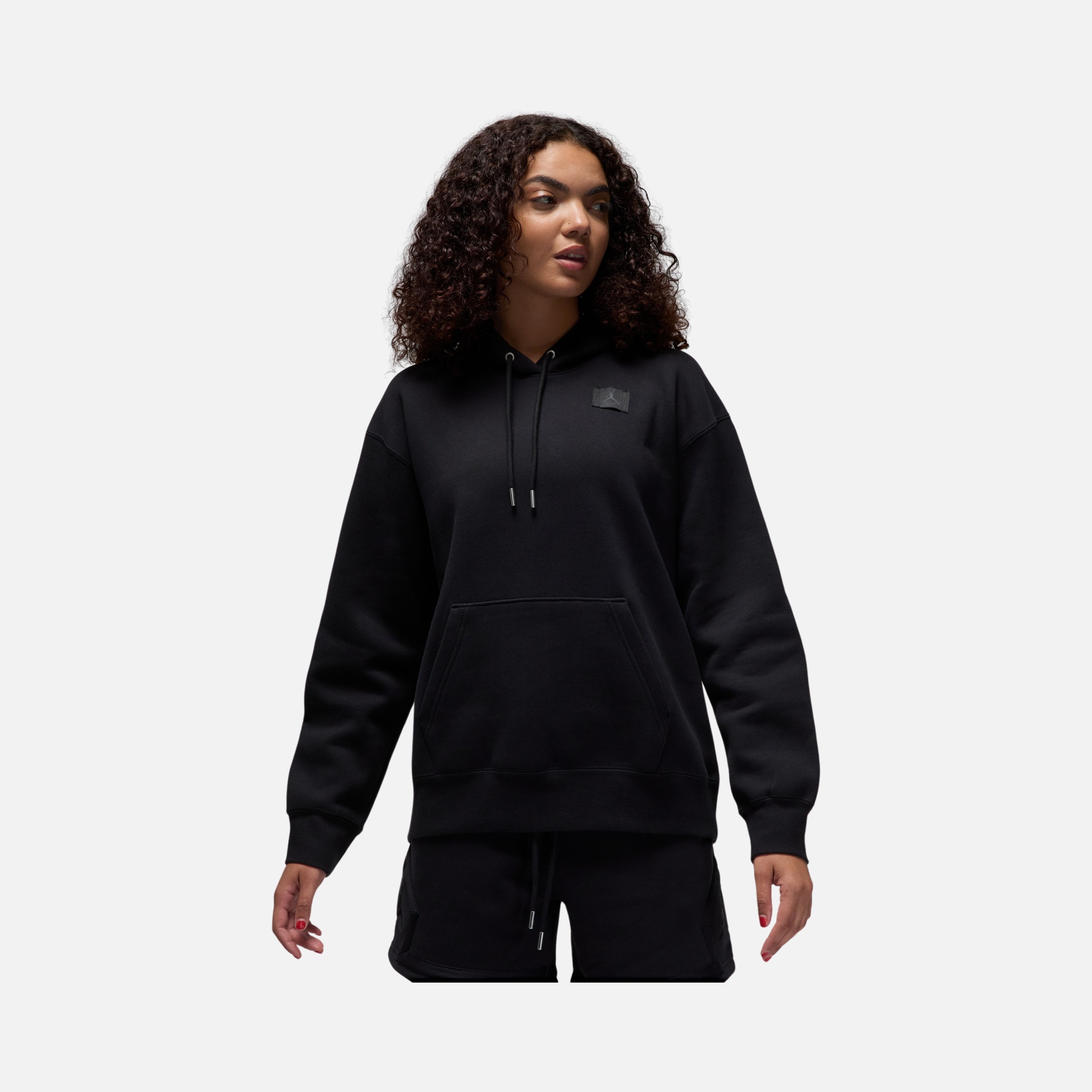 Nike Jordan Flight Fleece Satin Lined Pullover Hoodie Kadın Sweatshirt