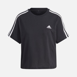 adidas Essentials 3-Stripes Single Jersey Crop Kadın Tişört