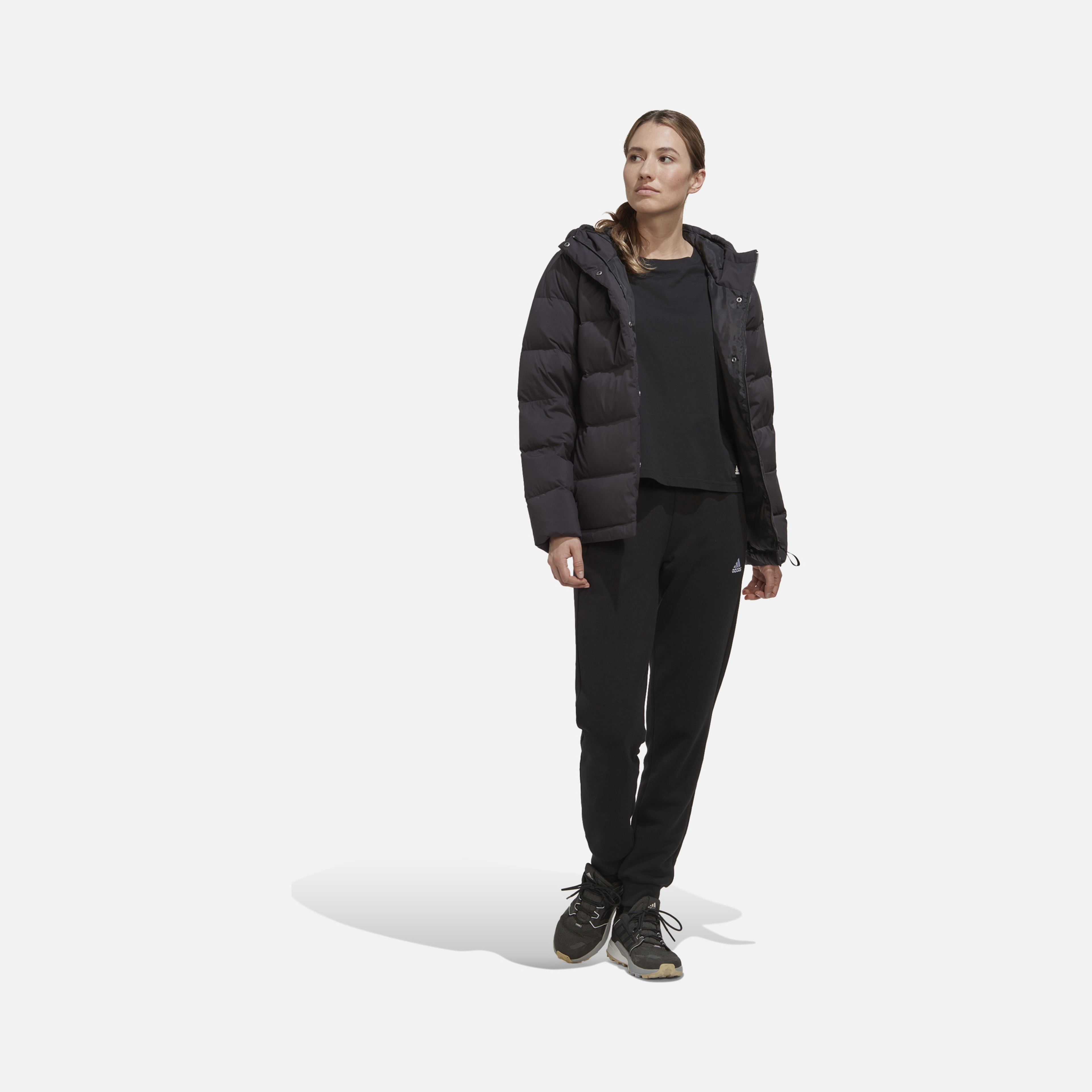 adidas Sportswear Helionic 600 Filled Bird Feathers Full-Zip Hoodie Kadın Mont