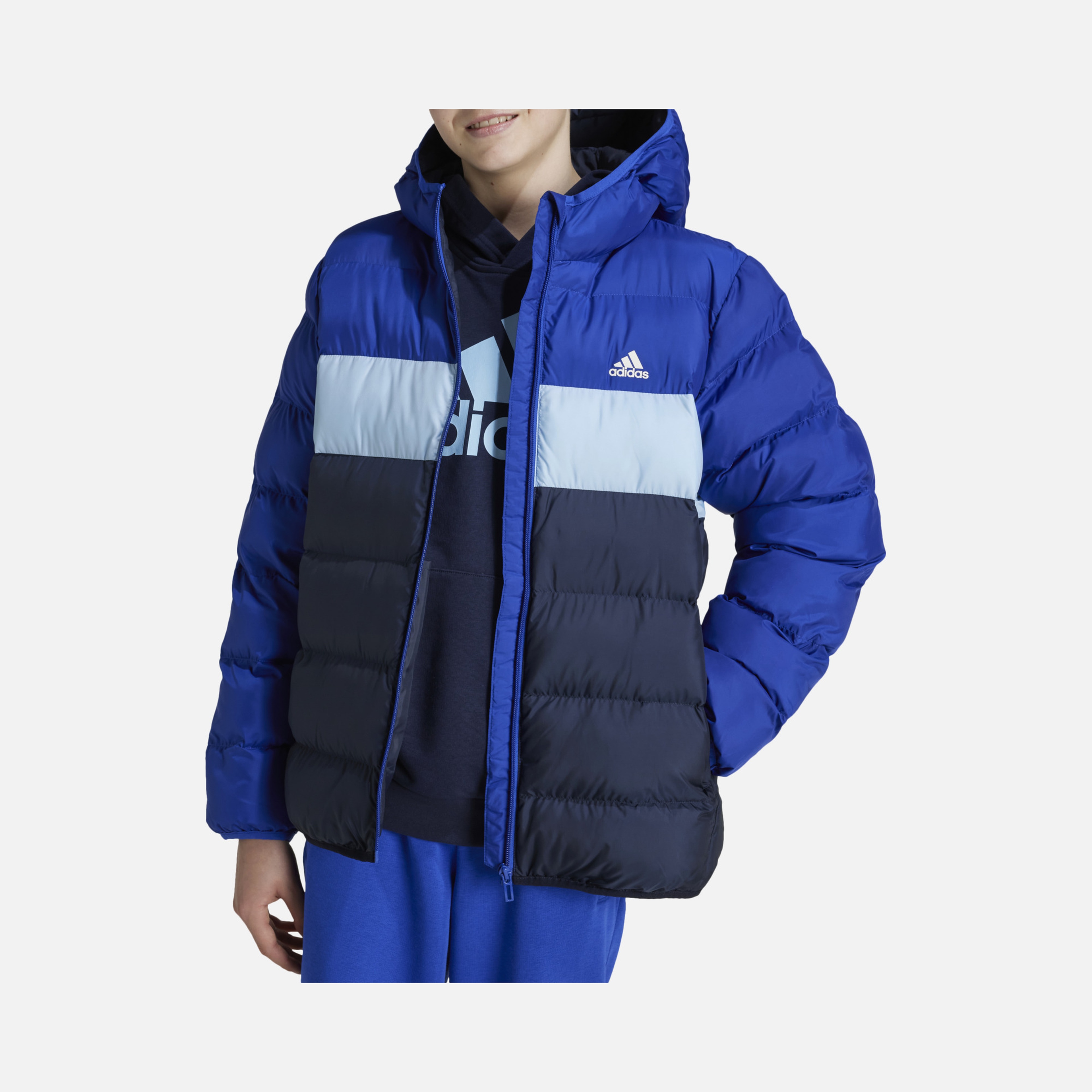 adidas Sportswear Synthetic Down Full-Zip Hoodie Çocuk Mont