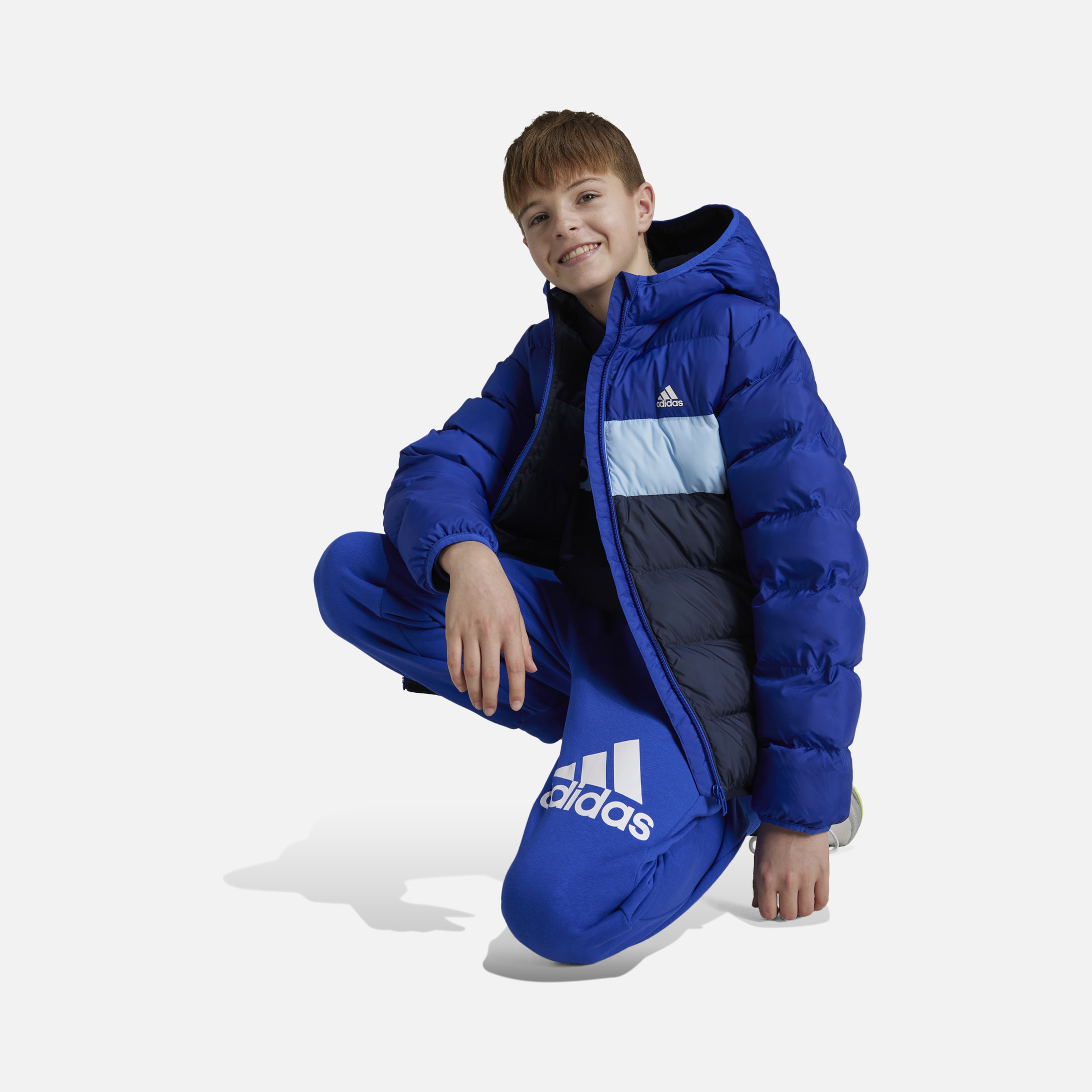 あべ adidas Sportswear Synthetic Down Full-Zip Hoodie Çocuk Mont | Barçın