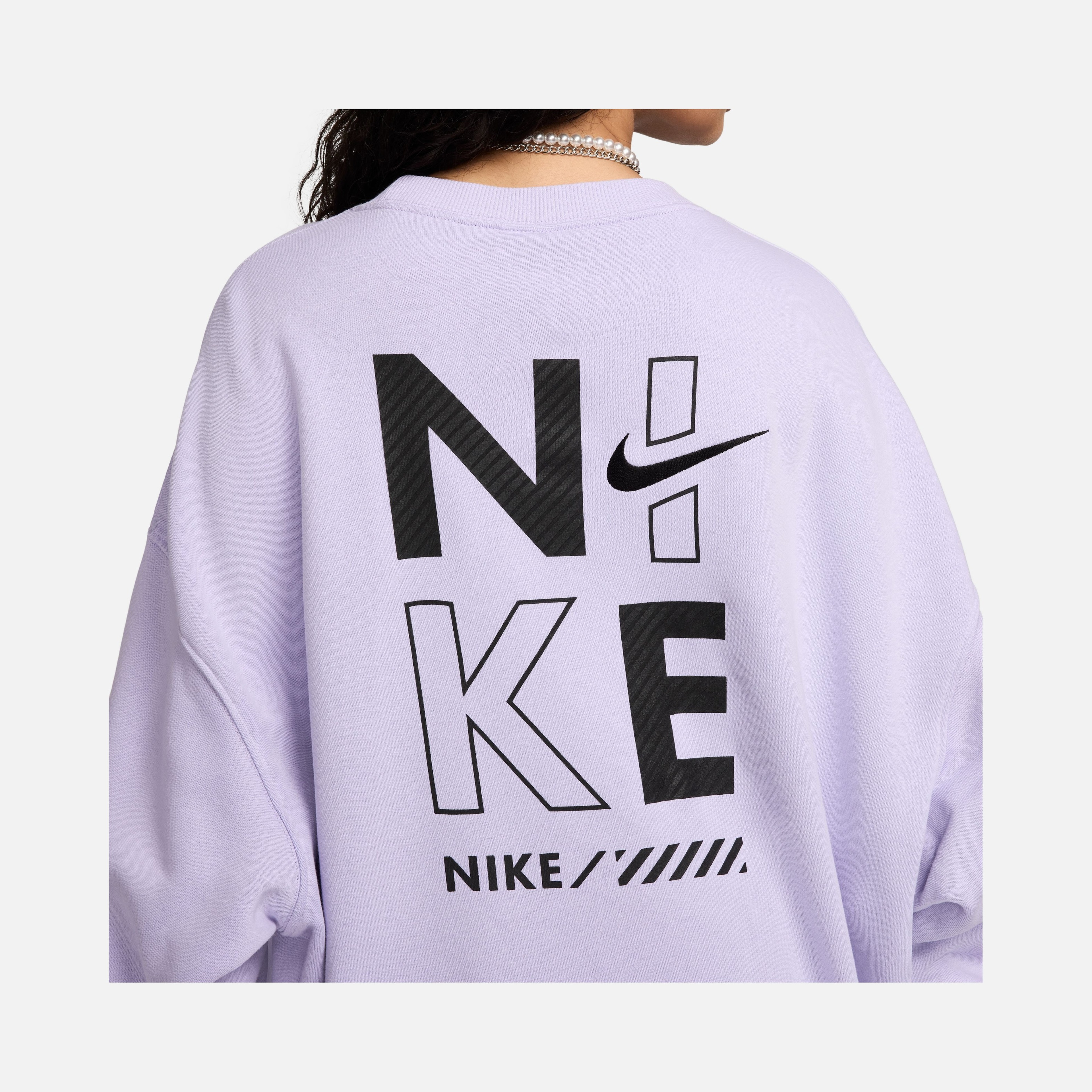 Nike Sportswear Gel Oversized Fleece Crew-Neck Kadın Sweatshirt