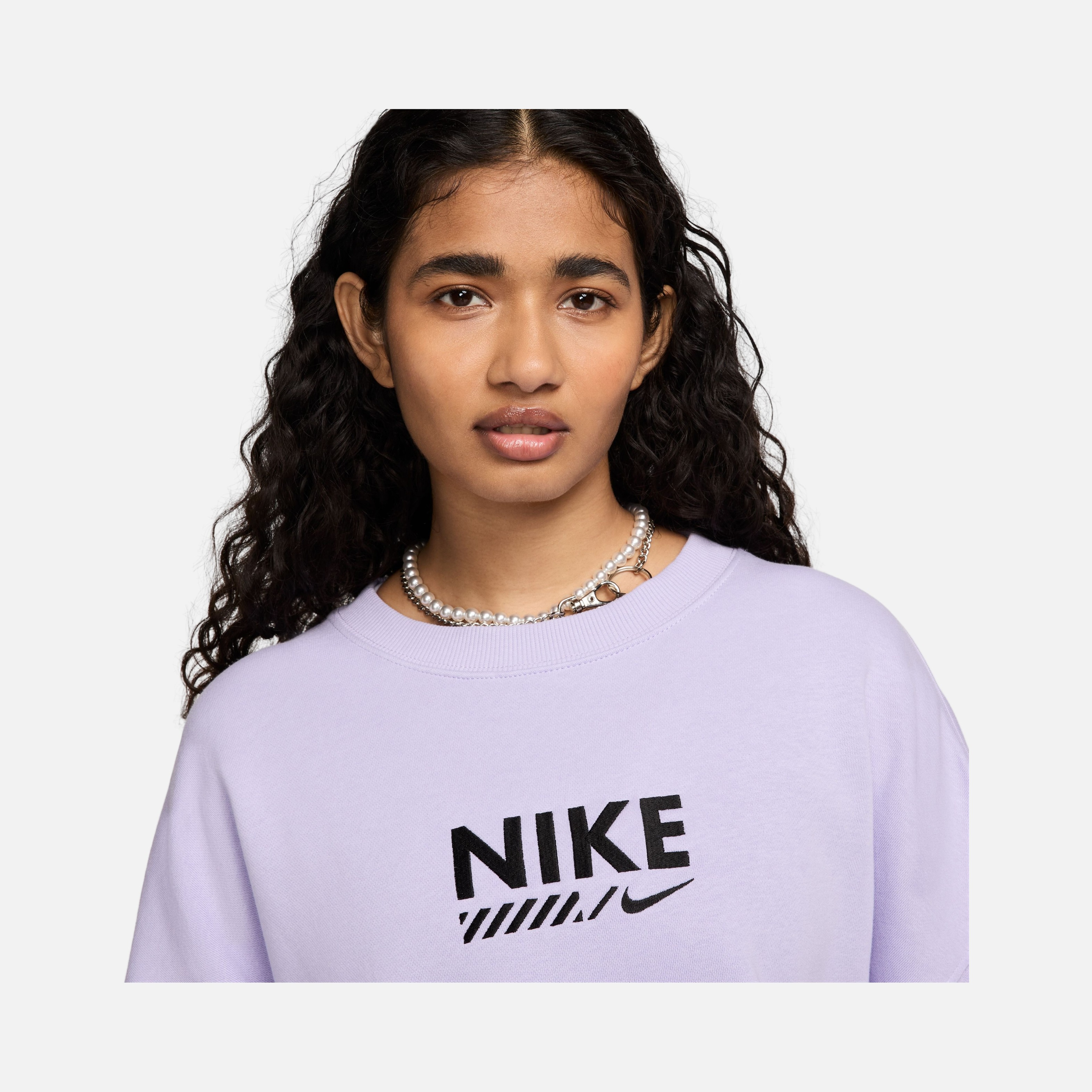 Nike Sportswear Gel Oversized Fleece Crew-Neck Kadın Sweatshirt