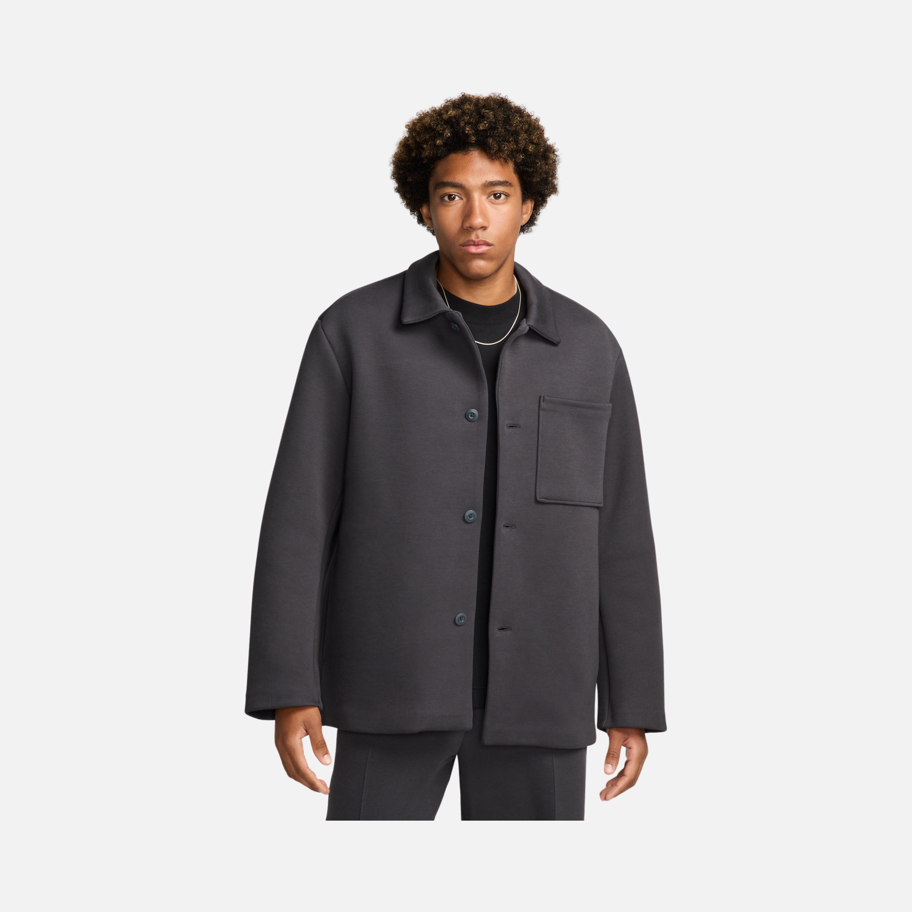 Nike Sportswear Tech Fleece Shacket Unlined Full Buttoned Erkek