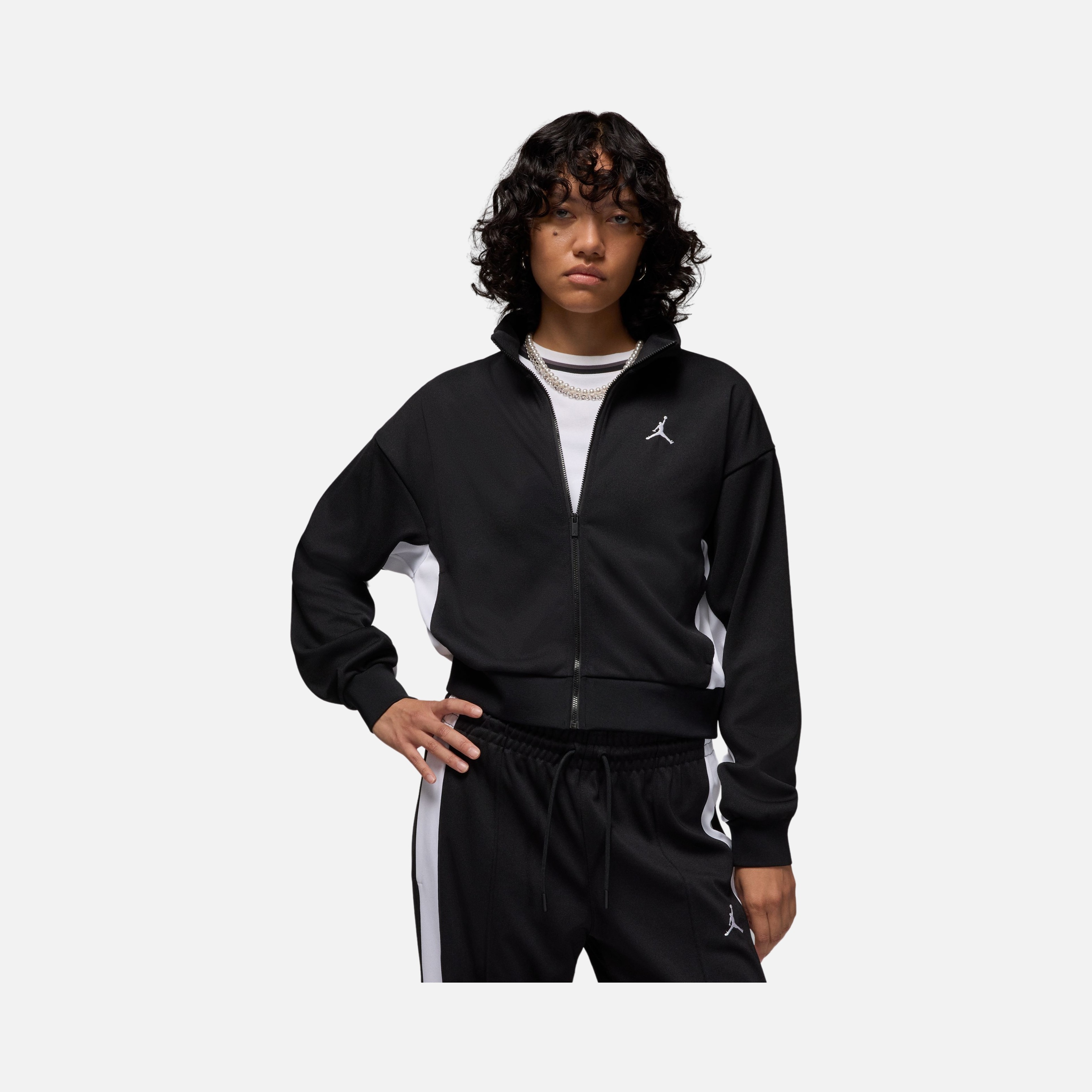 Nike Jordan Knit Colorblock Comfortable Full-Zip Kadın Ceket
