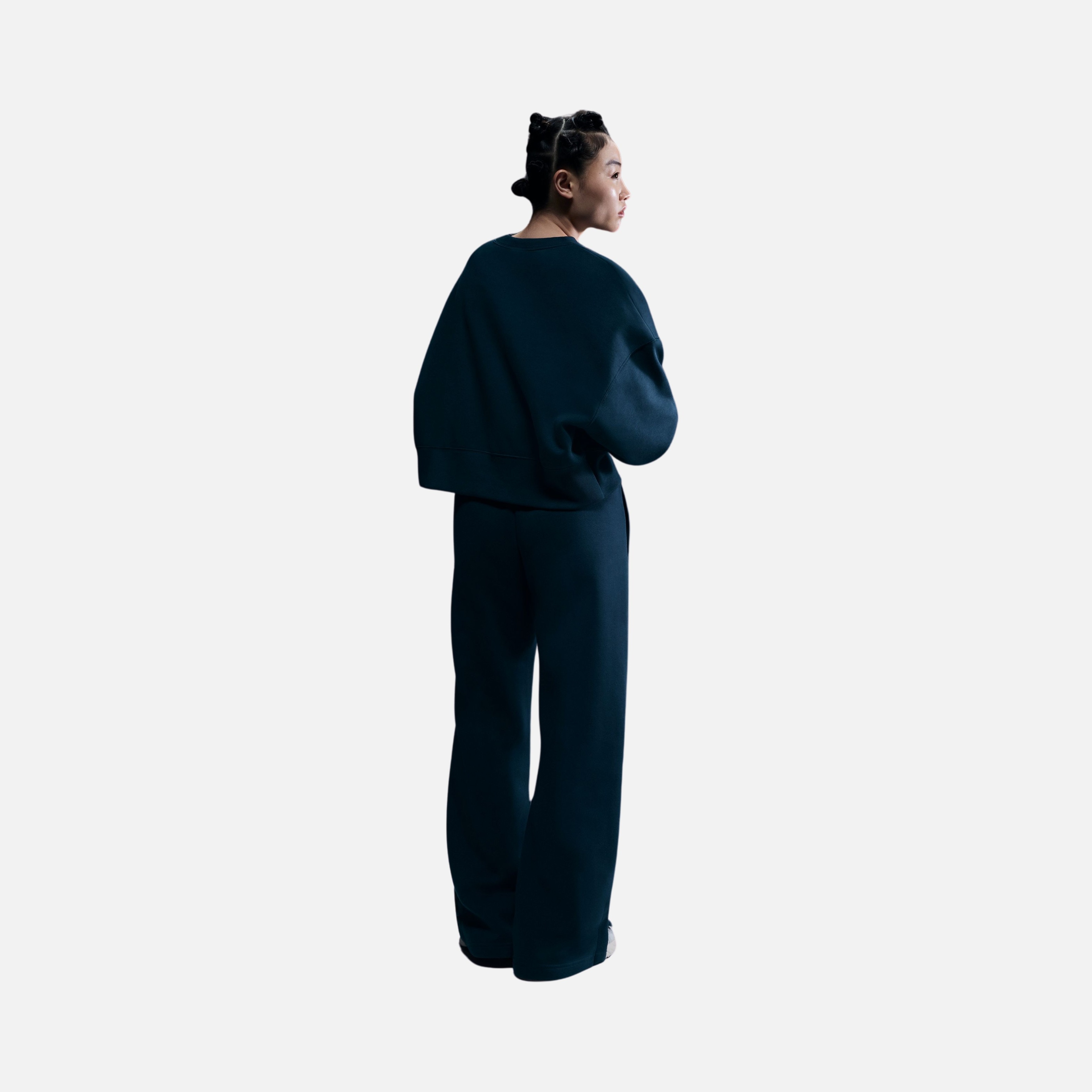 Nike Sportswear Phoenix Fleece Over-Oversized Crew-Neck Logo Kadın Sweatshirt