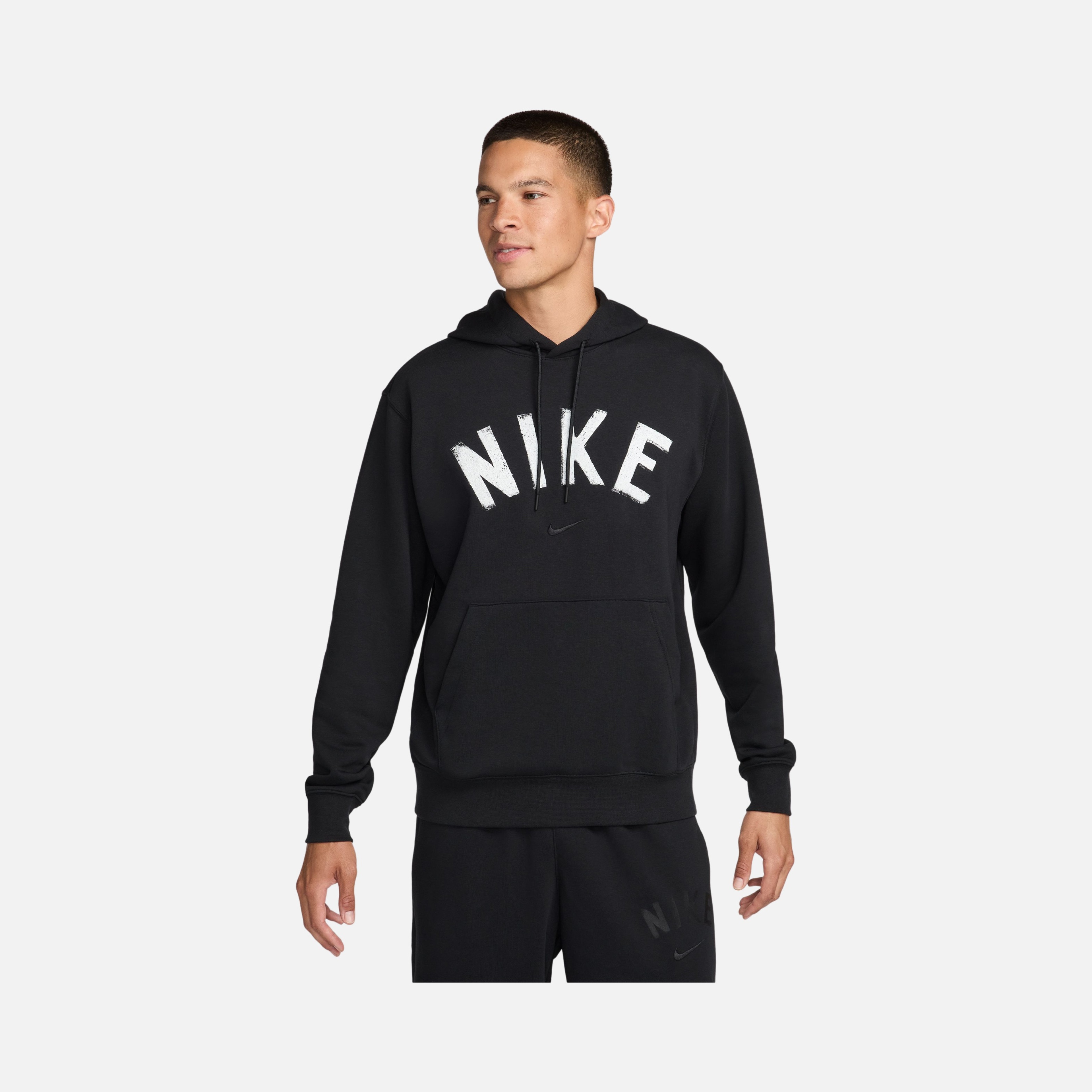 Nike Dri-Fit Swoosh Fleece French Terry Pullover Fitness Training Hoodie Erkek Sweatshirt