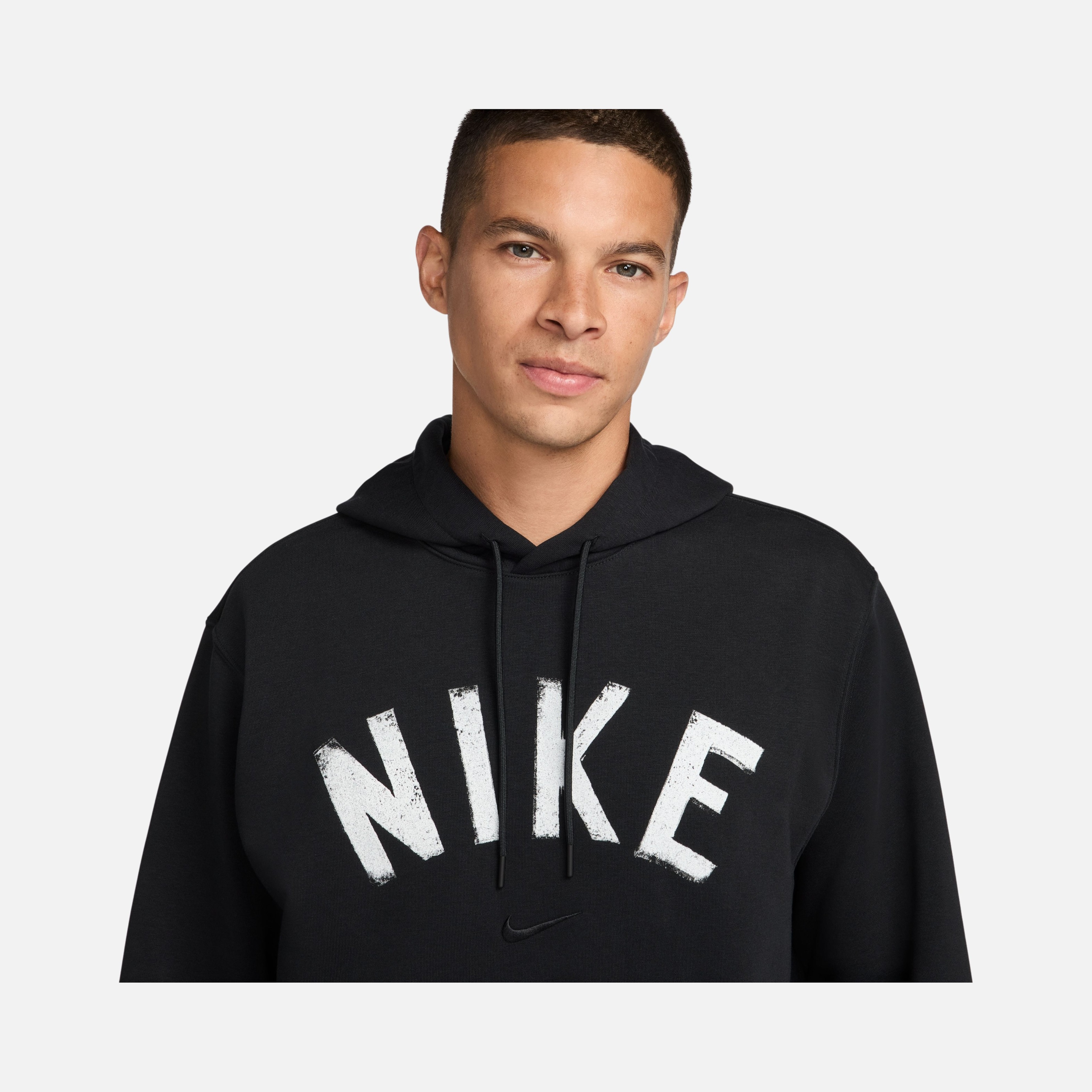 Nike Dri-Fit Swoosh Fleece French Terry Pullover Fitness Training Hoodie Erkek Sweatshirt