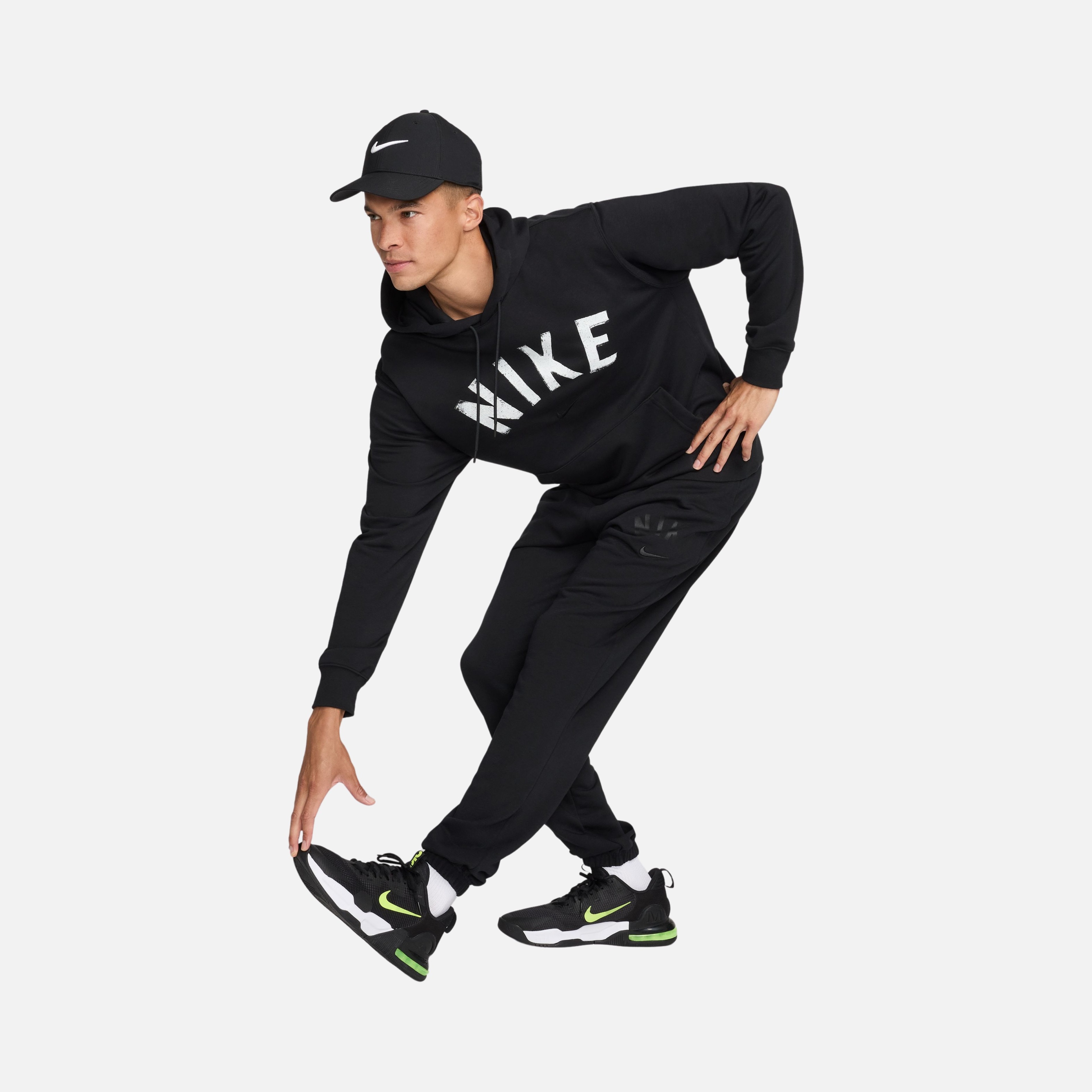 Nike Dri-Fit Swoosh Fleece French Terry Pullover Fitness Training Hoodie Erkek Sweatshirt