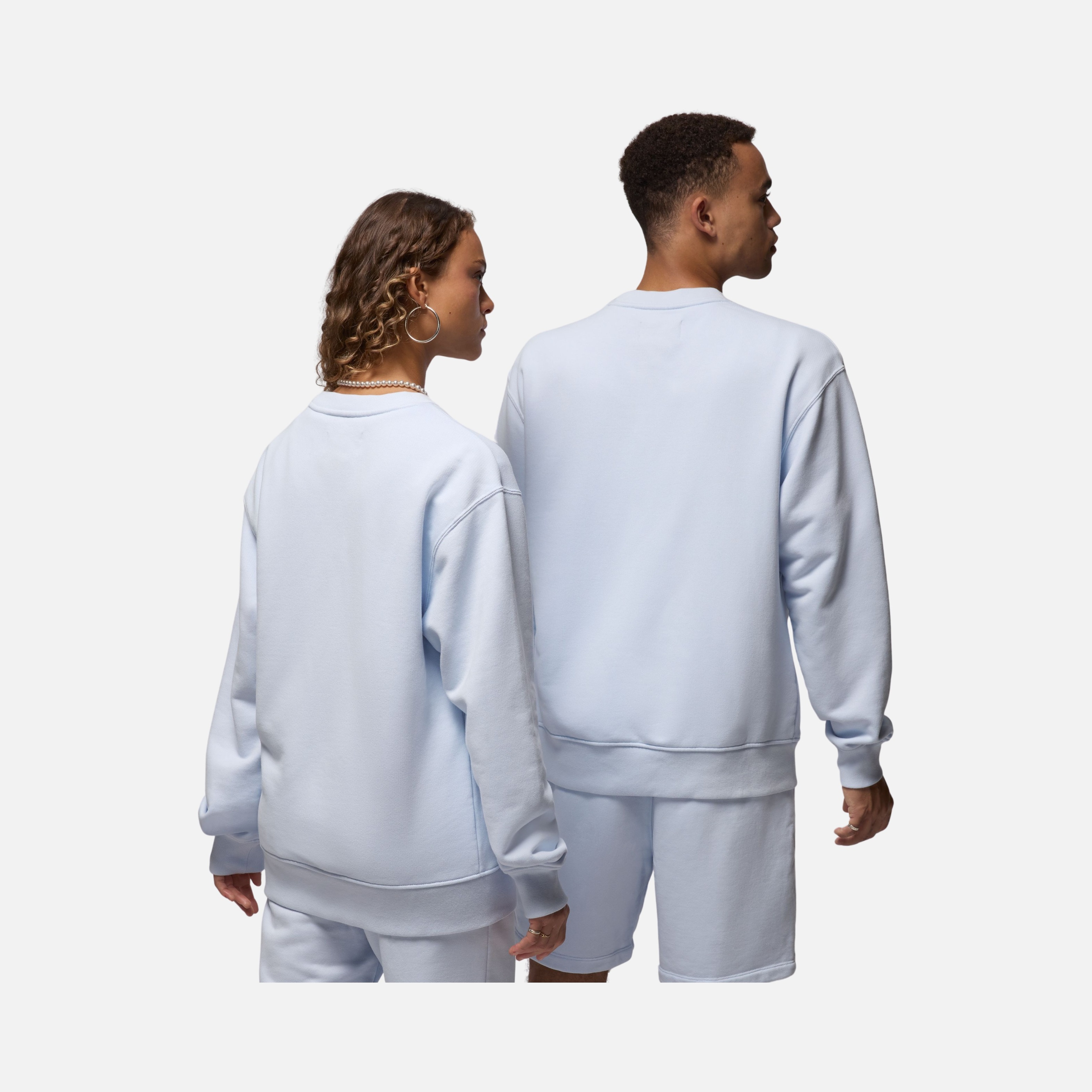 Nike Air Jordan Wordmark Fleece Crew-Neck Erkek Sweatshirt