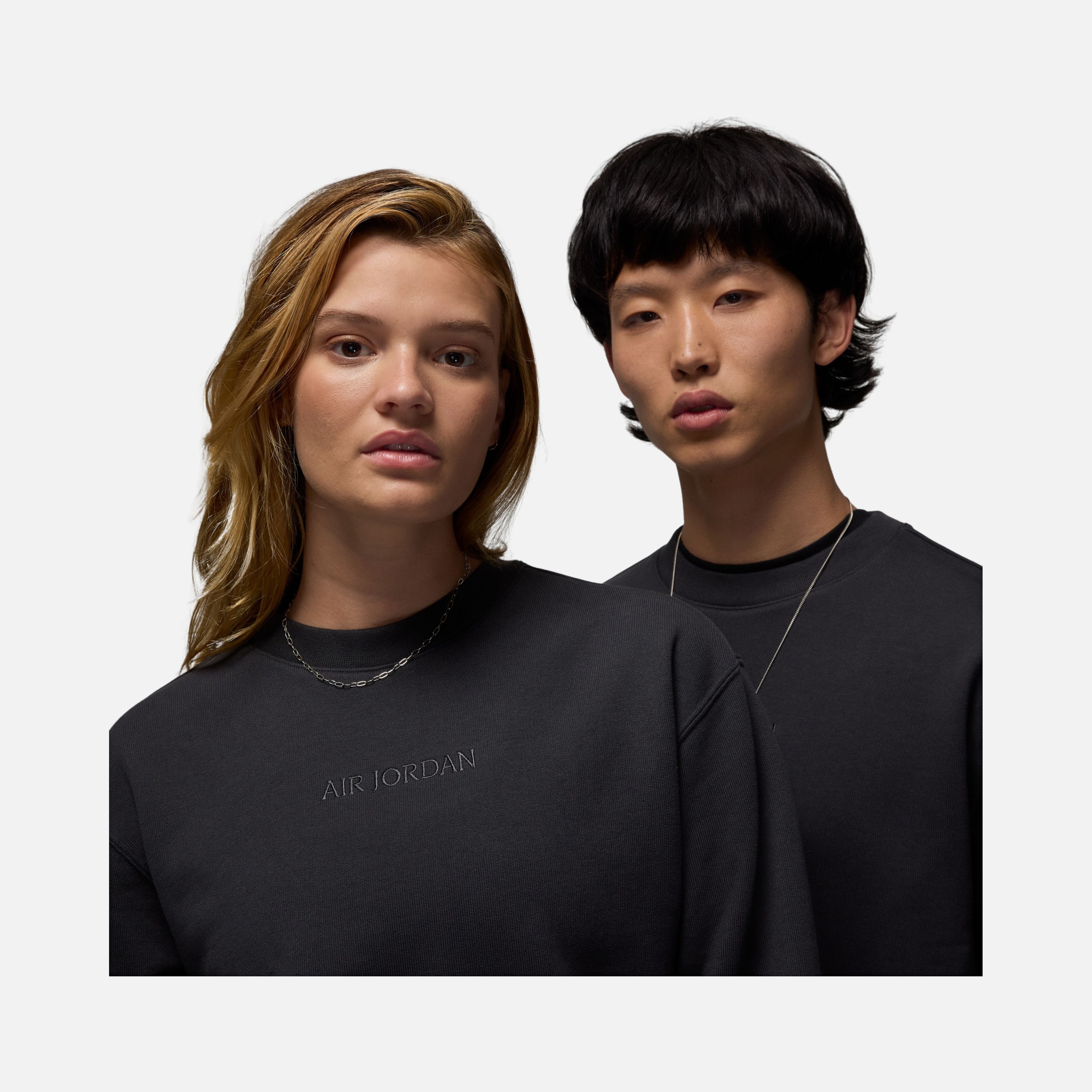 Nike Air Jordan Wordmark Fleece Crew-Neck Erkek Sweatshirt