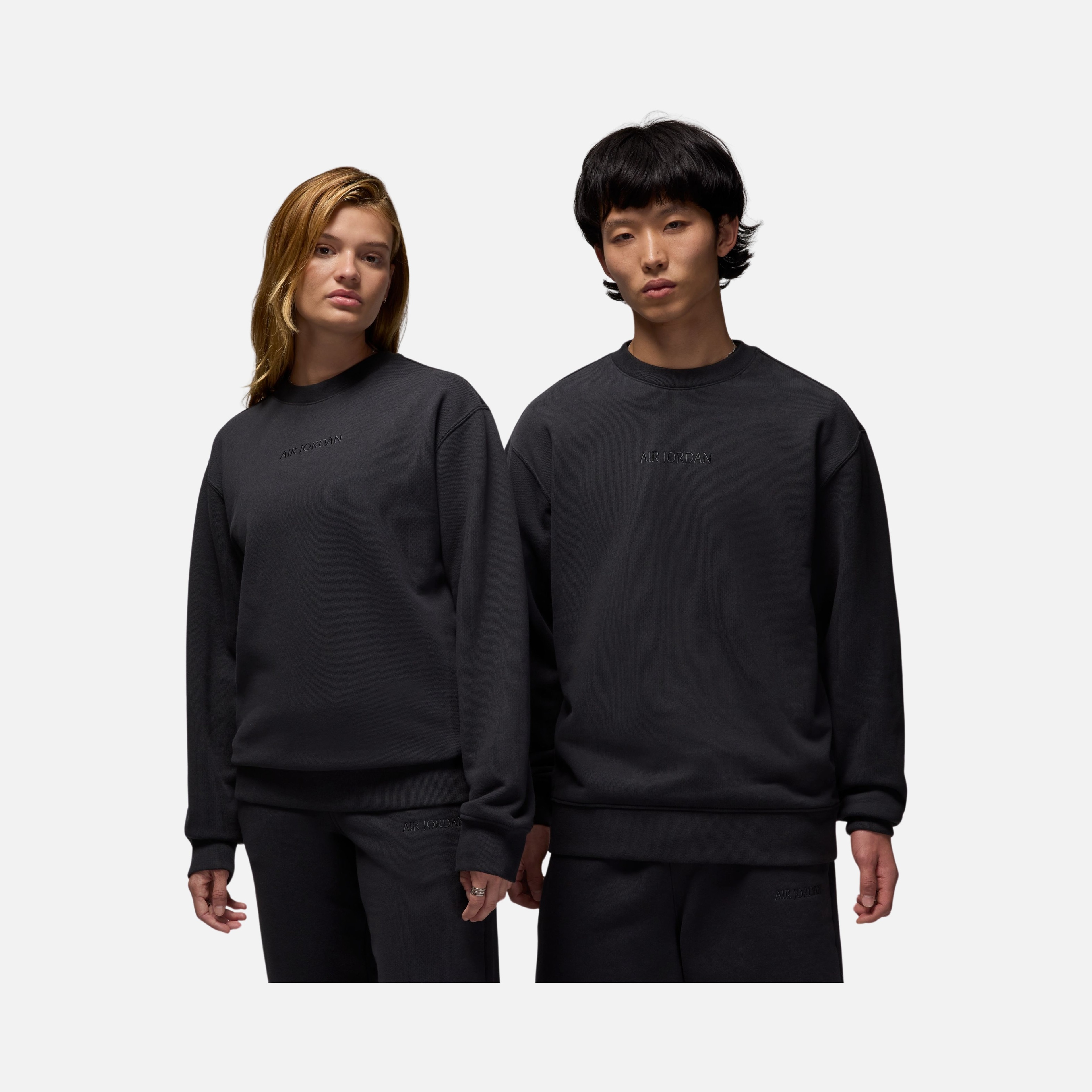 Nike Air Jordan Wordmark Fleece Crew-Neck Erkek Sweatshirt