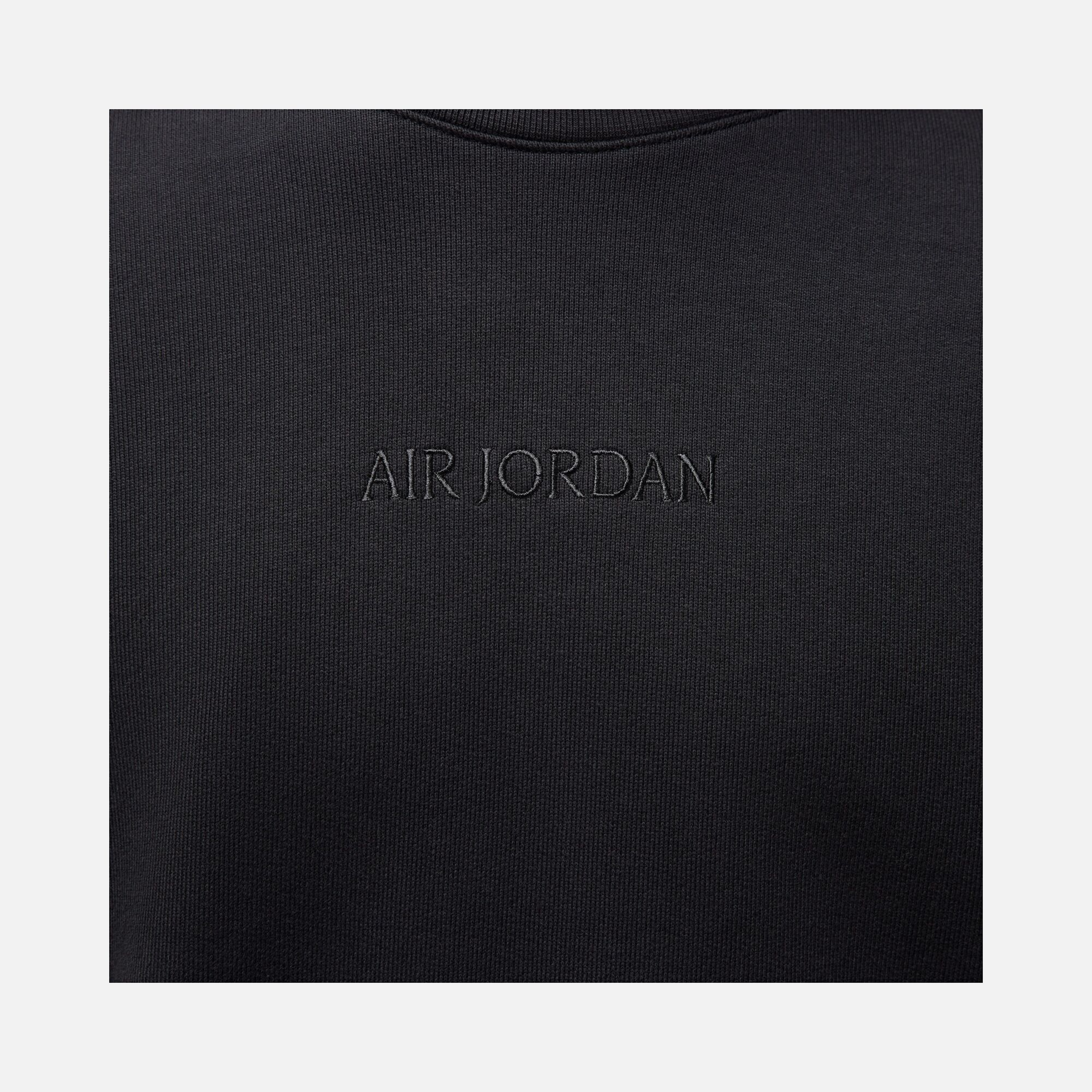 Nike Air Jordan Wordmark Fleece Crew-Neck Erkek Sweatshirt