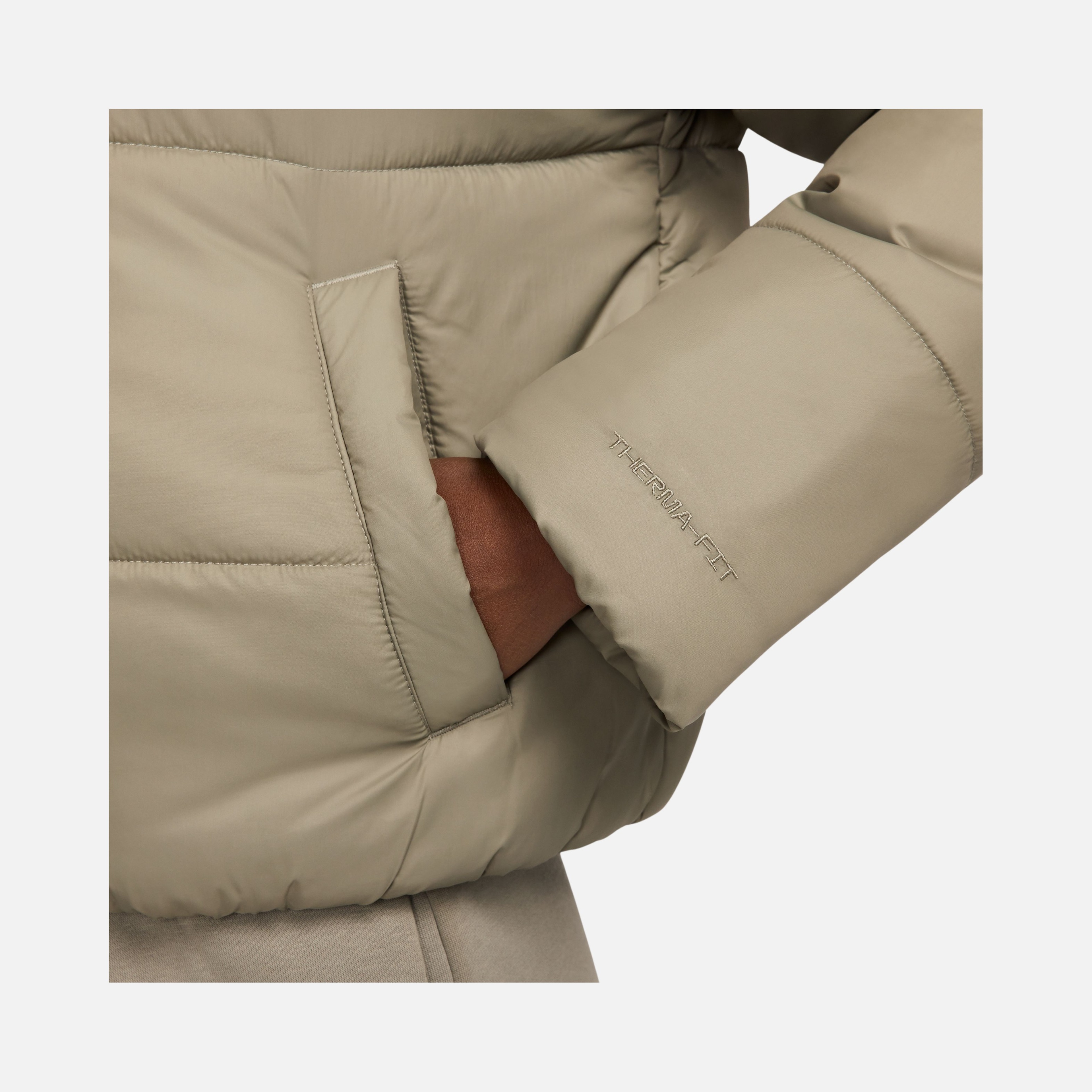 Nike Sportswear Therma-Fit Loose Cut at Hip-Length Full-Zip Hoodie Kadın Mont