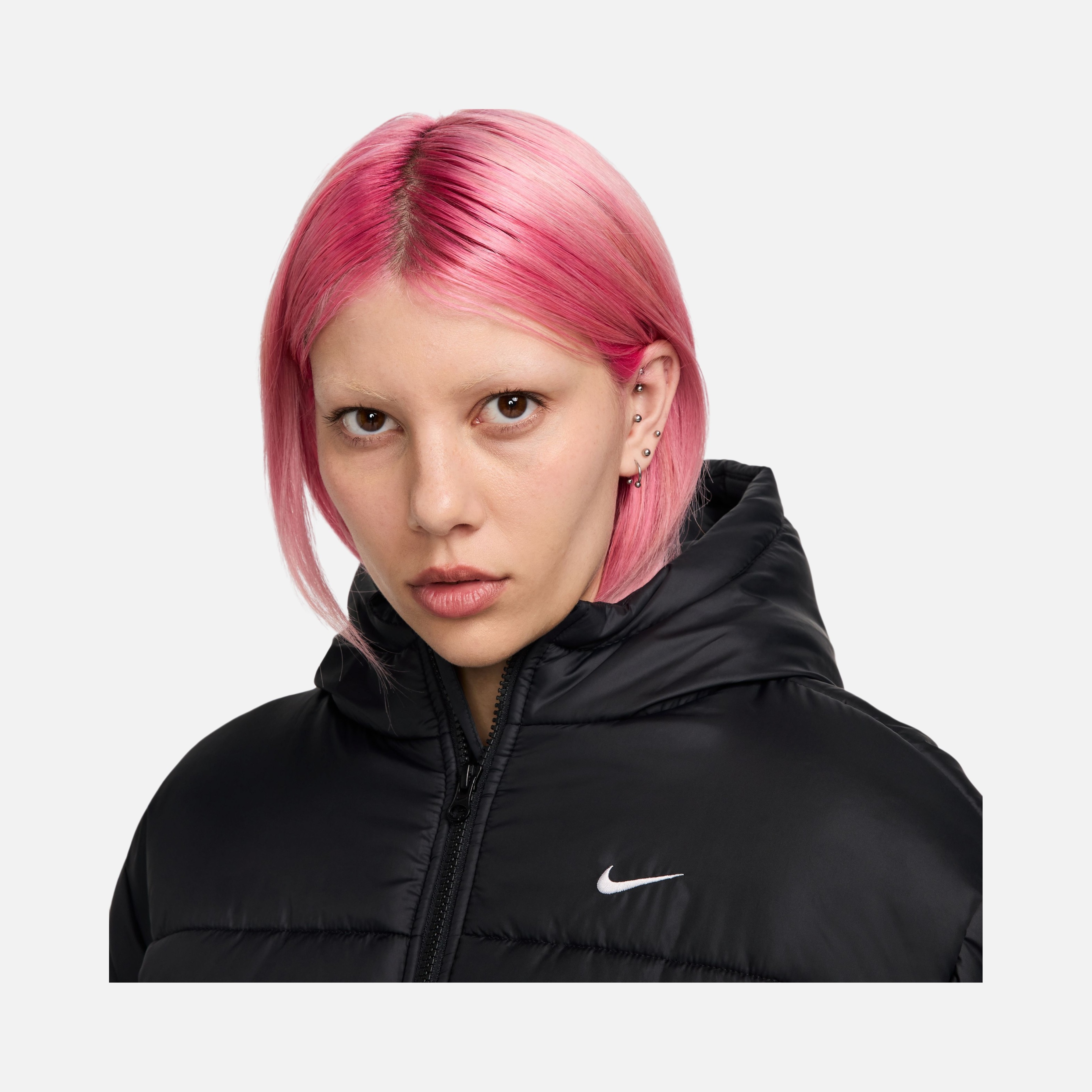 Nike Sportswear Therma-Fit Loose Cut at Hip-Length Full-Zip Hoodie Kadın Mont