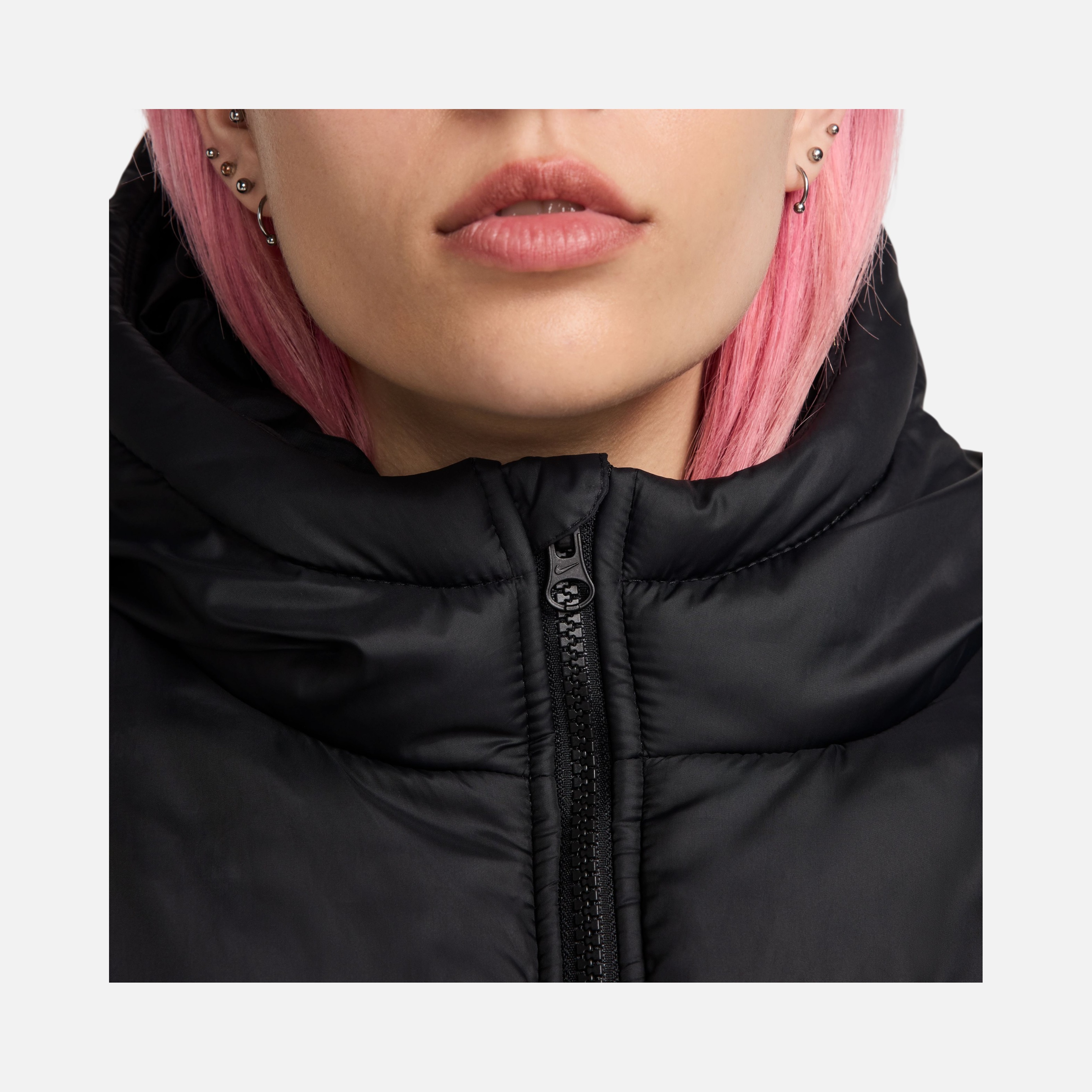 Nike Sportswear Therma-Fit Loose Cut at Hip-Length Full-Zip Hoodie Kadın Mont