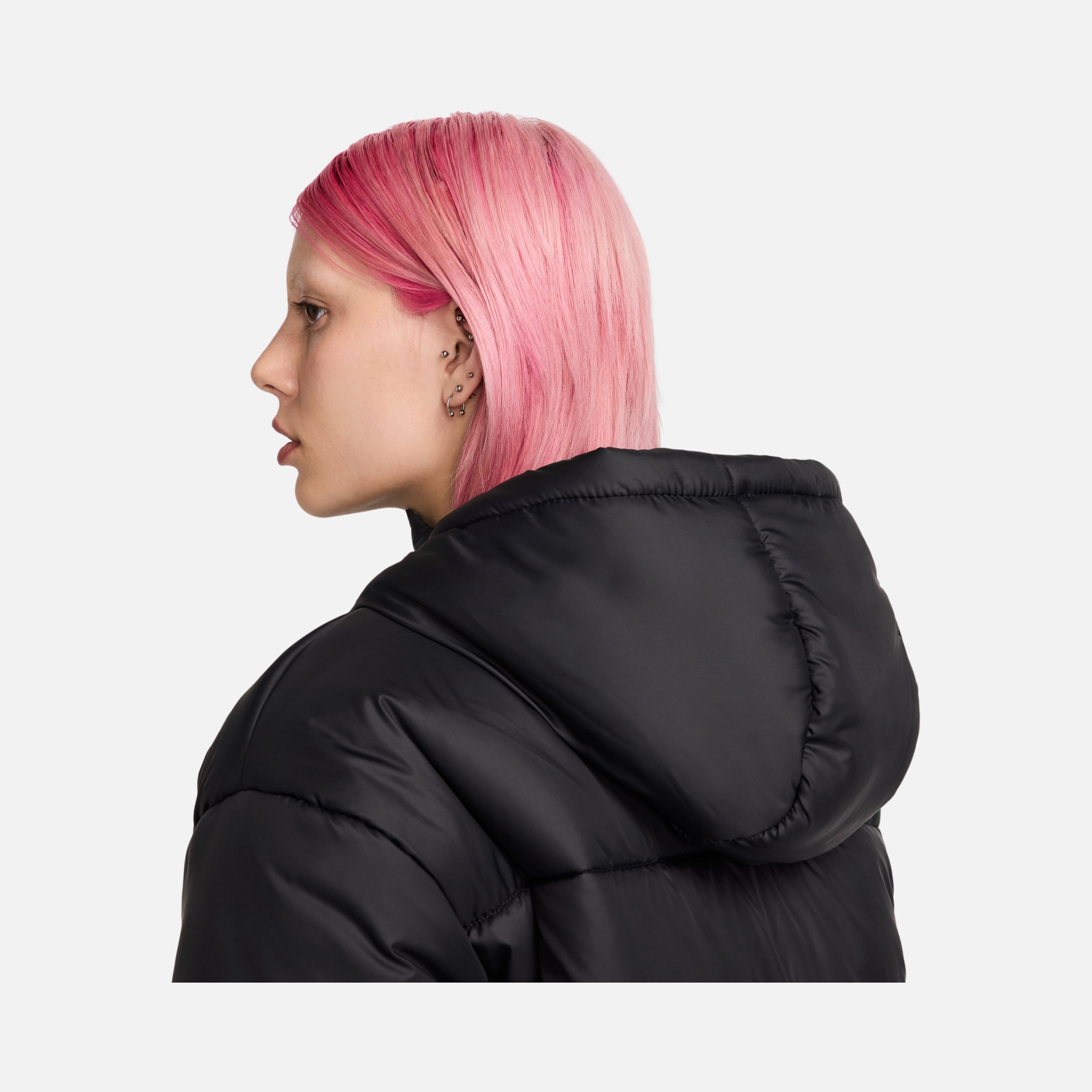 Nike Sportswear Therma-Fit Loose Cut at Hip-Length Full-Zip Hoodie Kadın Mont